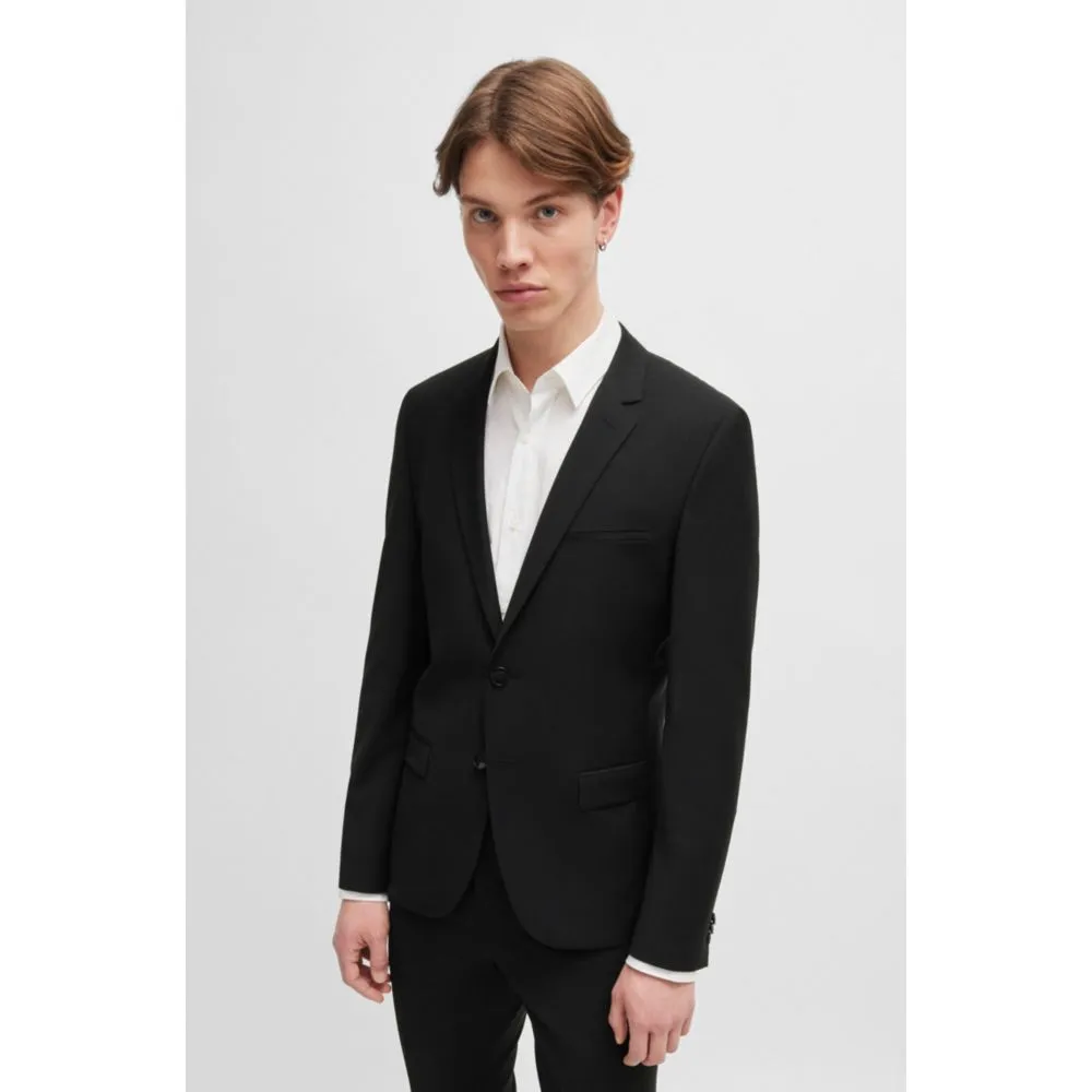 Extra-slim-fit jacket in a stretch-wool blend