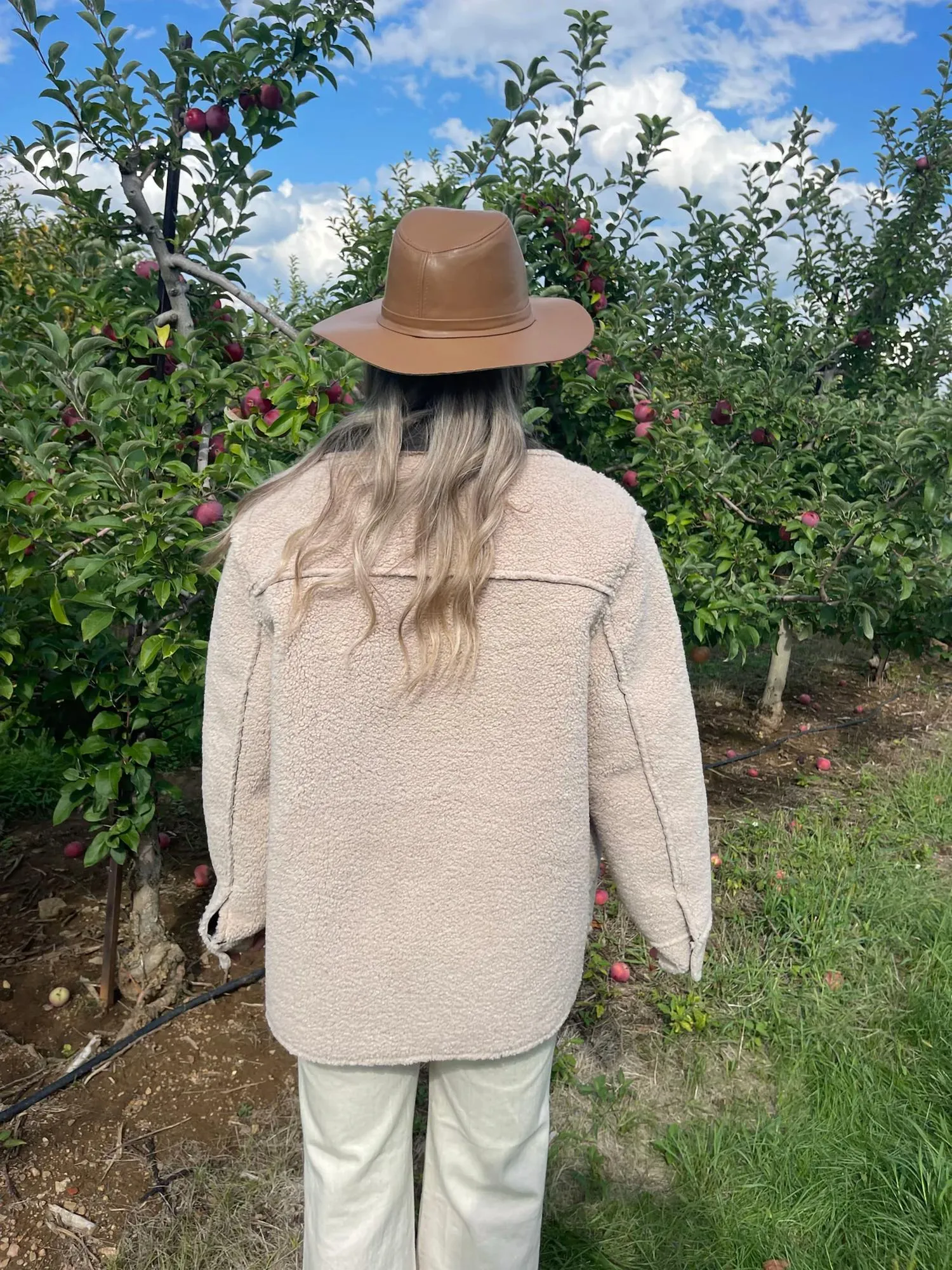 Faux Leather Reversible Jacket In Brown