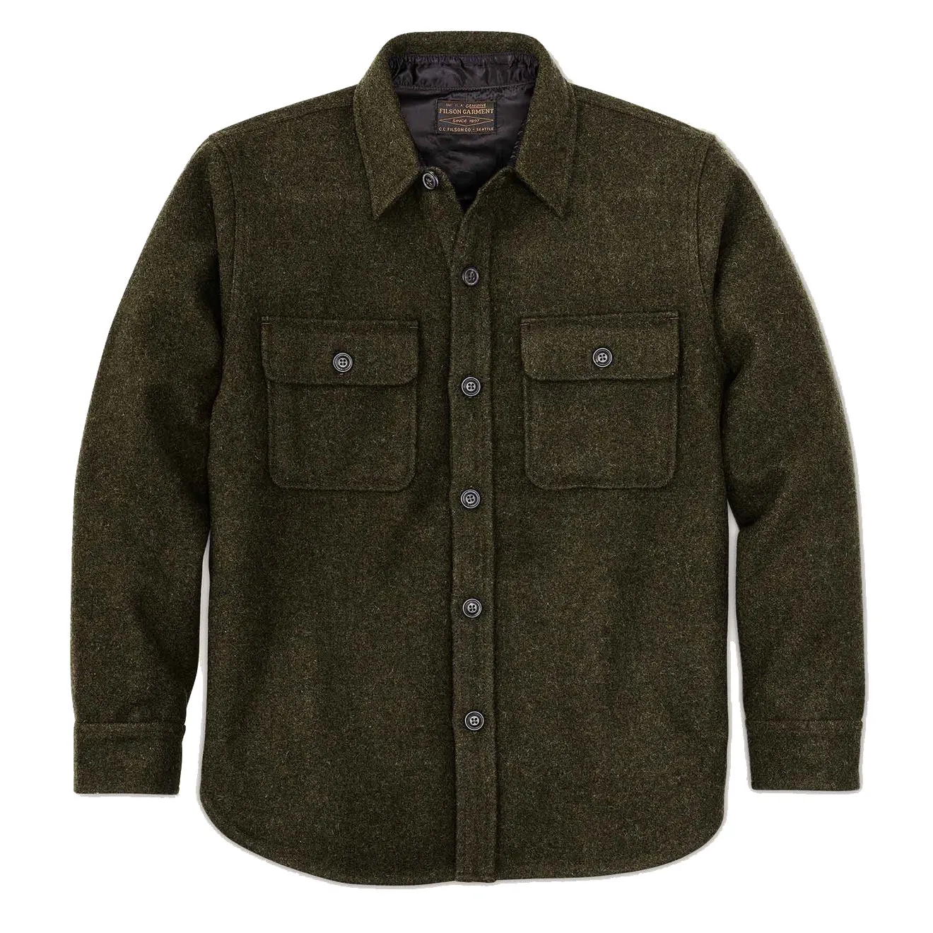 Filson CPO Wool Jac-Shirt Forest Green Clothing Filson
