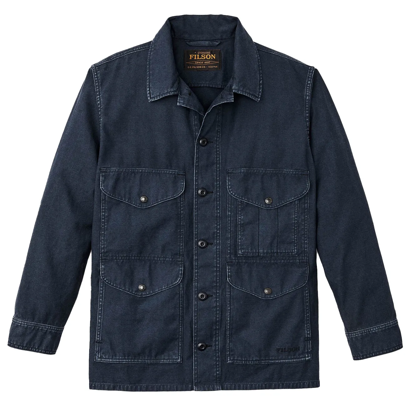 Filson Field Cruiser Reverse Sateen Blue Mussel Clothing Filson