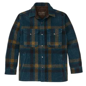 Filson Lined Mackinaw Jac-Shirt Teal / Ochre Plaid Clothing Filson