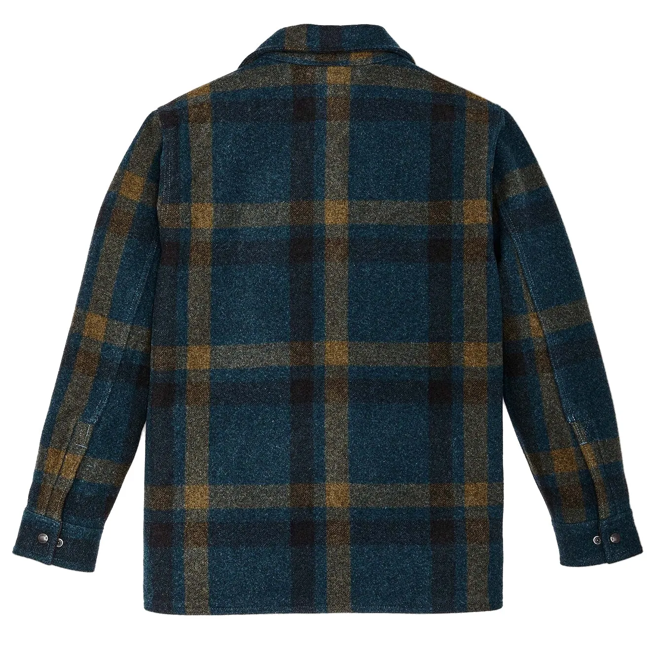 Filson Lined Mackinaw Jac-Shirt Teal / Ochre Plaid Clothing Filson