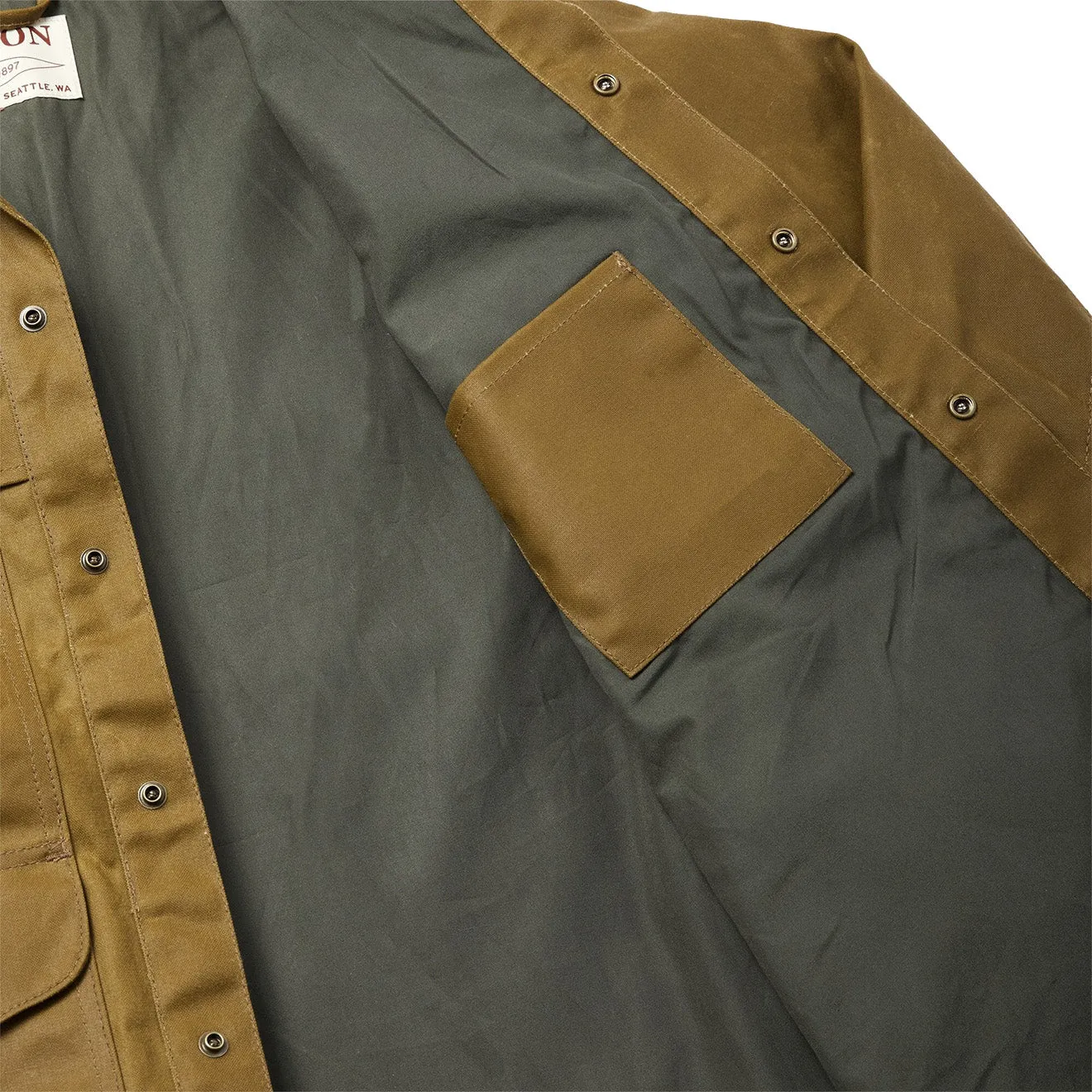 Filson Lined Tin Cruiser Jacket Dark Tan Clothing Filson