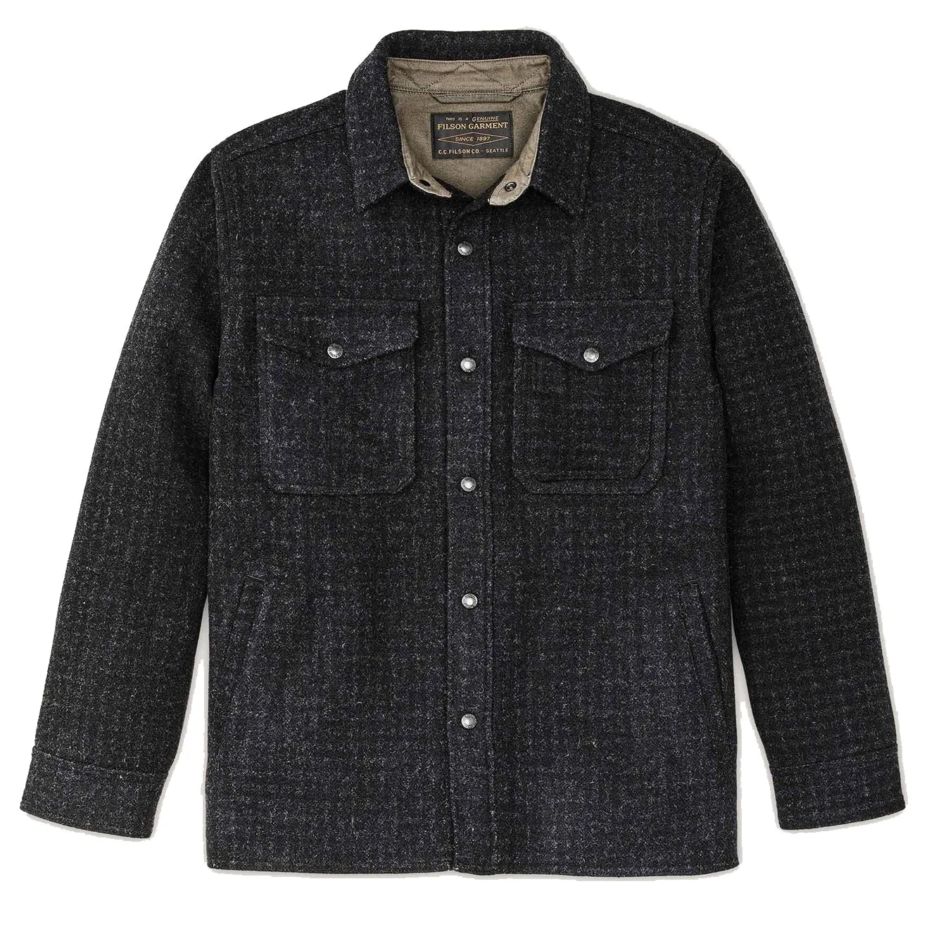Filson Mackinaw Jac Shirt Black Marl Heather Clothing Filson