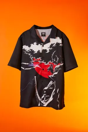Forever 21 Men's Afro Samurai Graphic Shirt Black/Multi Forever 21
