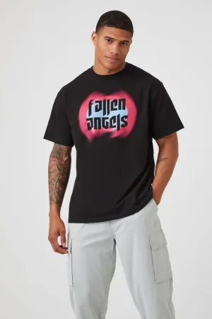 Forever 21 Men's Fallen Angels Graphic T-Shirt Black/Multi Forever 21