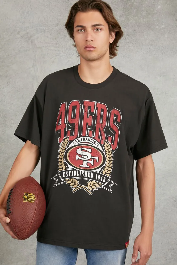 Forever 21 Men's San Francisco 49ers Graphic T-Shirt Black/Multi Forever 21