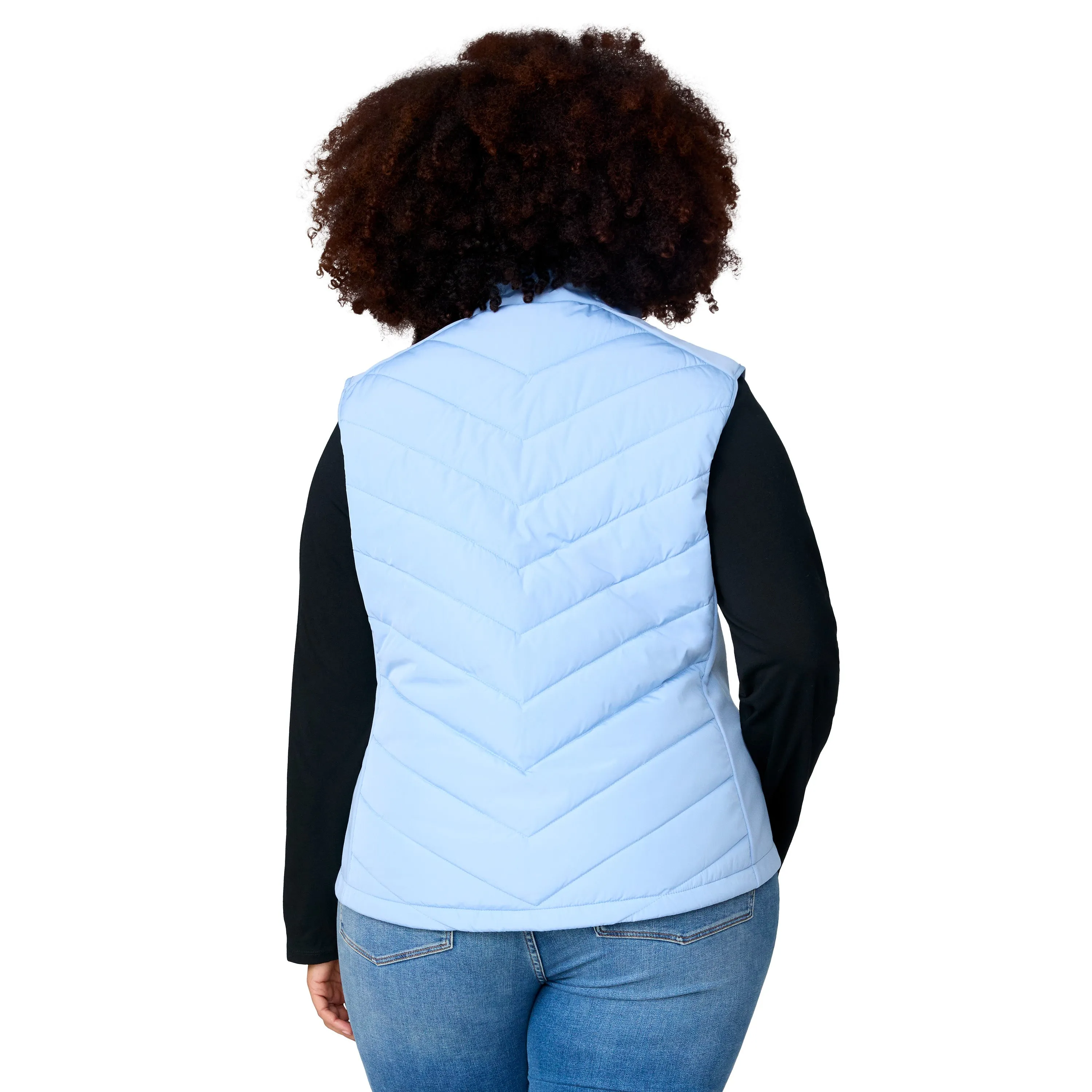 Free Country Women's Plus Size Quilted Hybrid Vest