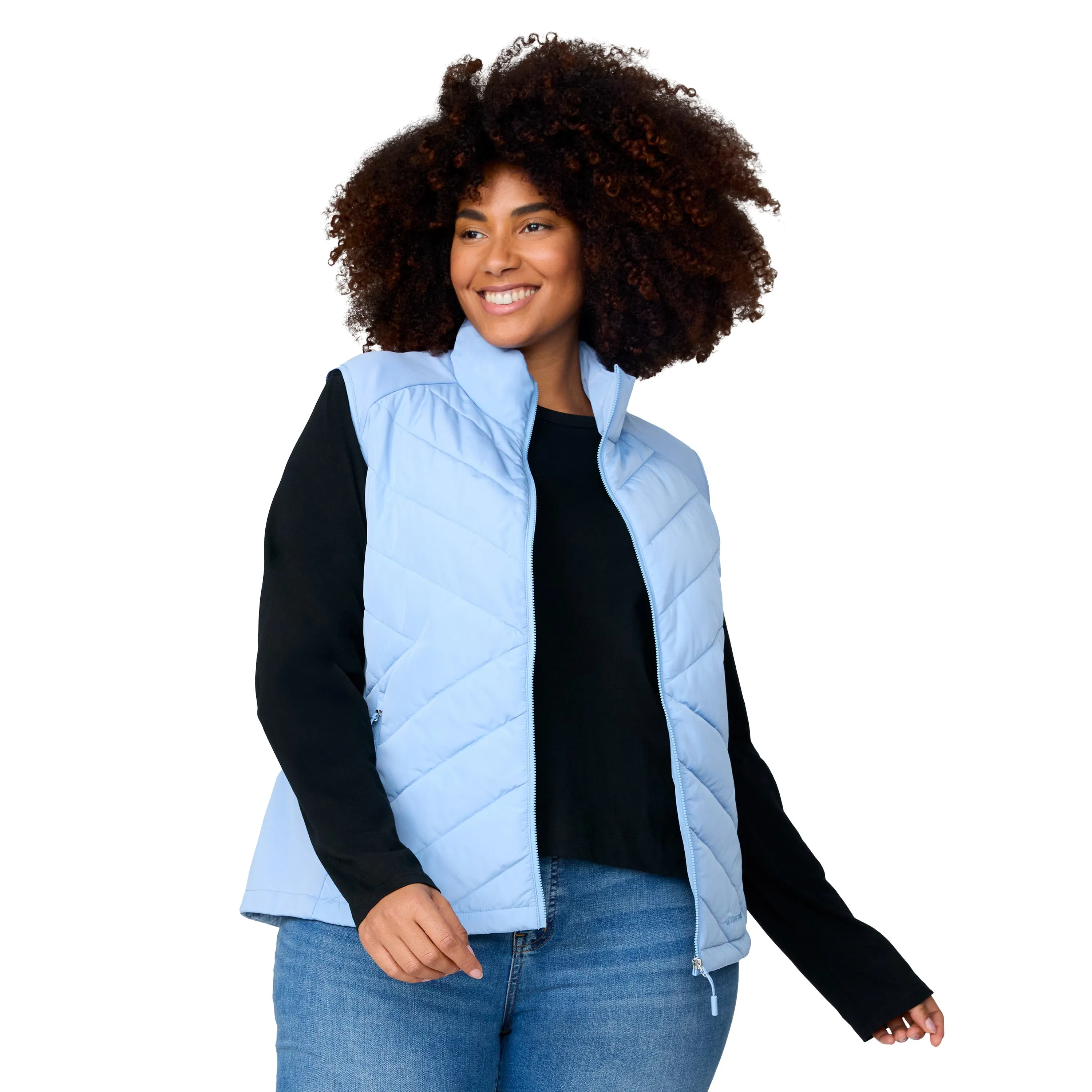 Free Country Women's Plus Size Quilted Hybrid Vest