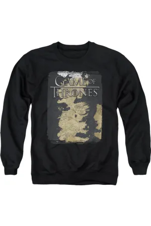 Game Of Thrones Series Map Adult Crewneck Sweatshirt