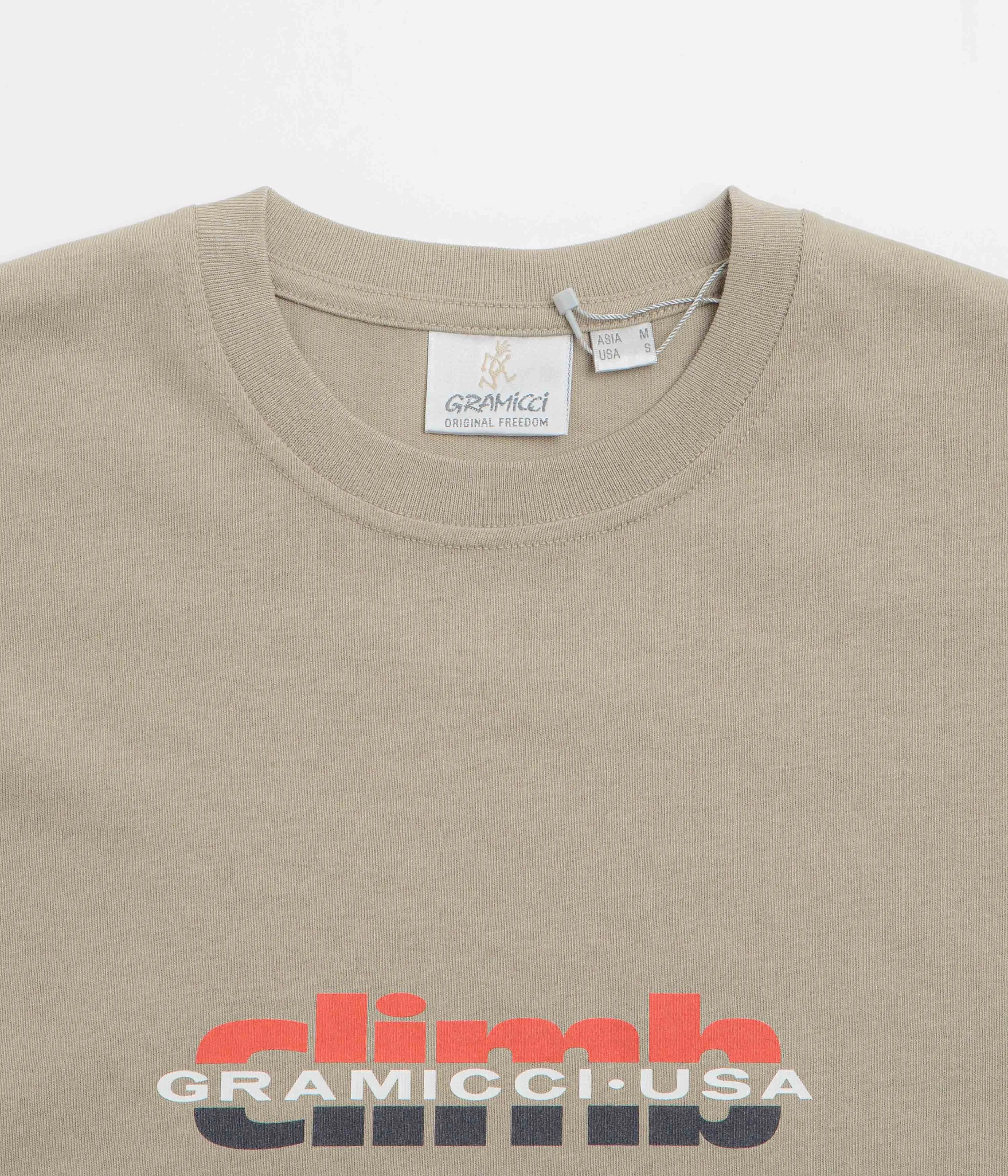 Gramicci Climb T-Shirt - Khaki Gramicci