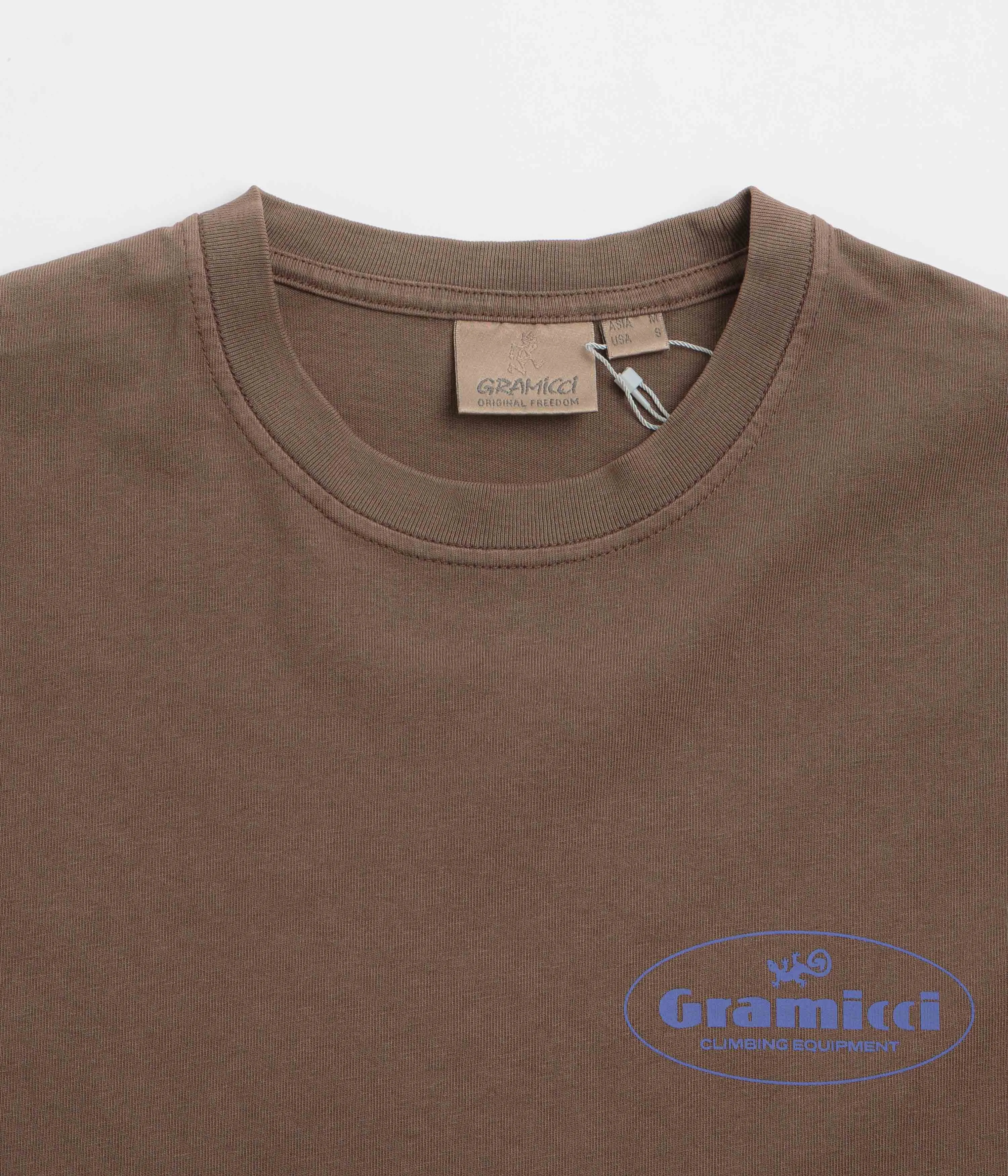 Gramicci Climbing Equipment T-Shirt - Brown Pigment Gramicci