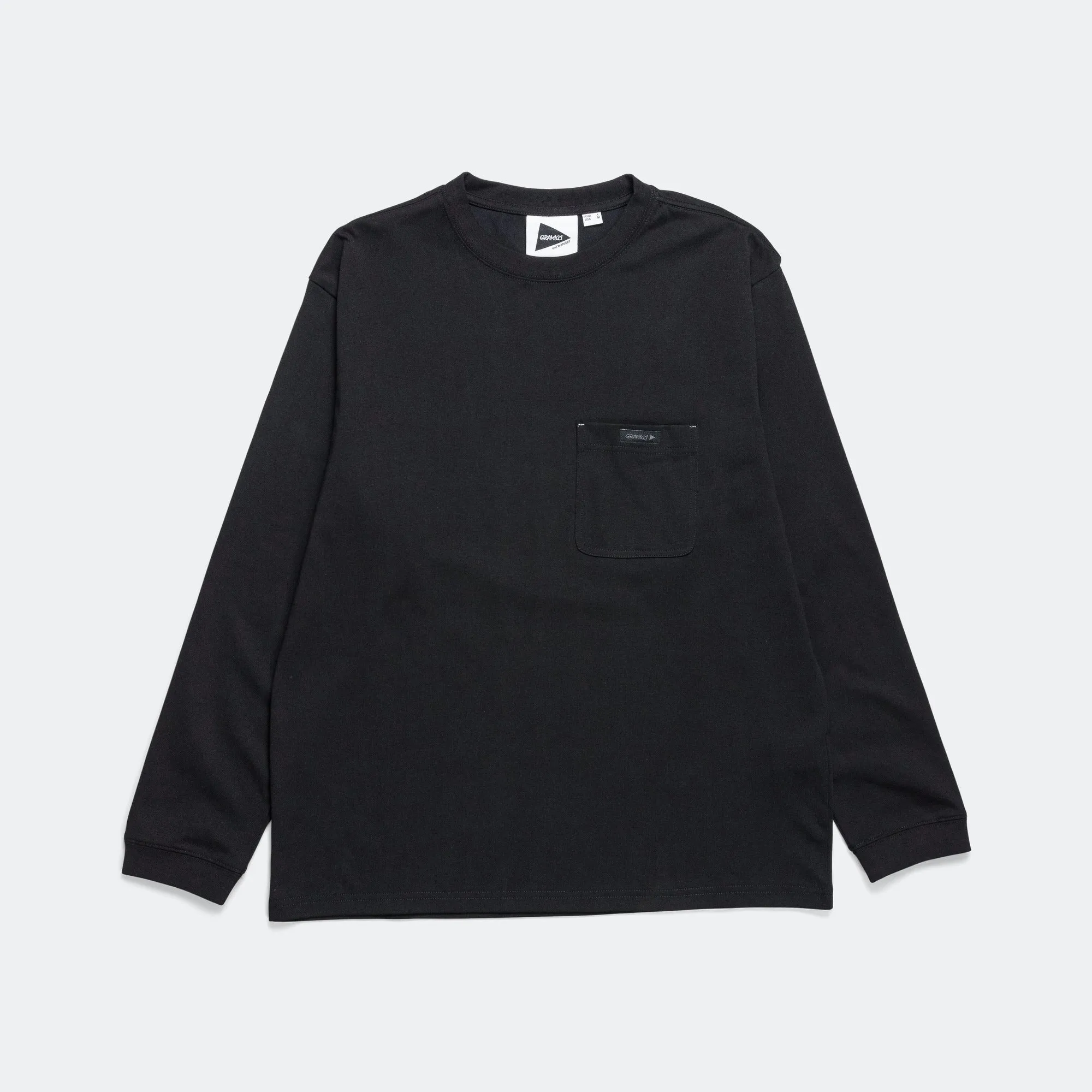 Gramicci Clothing Backprint L/S Tee x and wander - Black