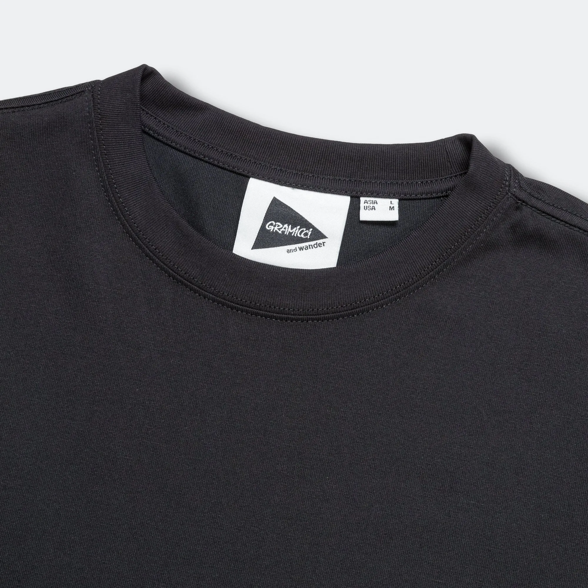 Gramicci Clothing Backprint L/S Tee x and wander - Black