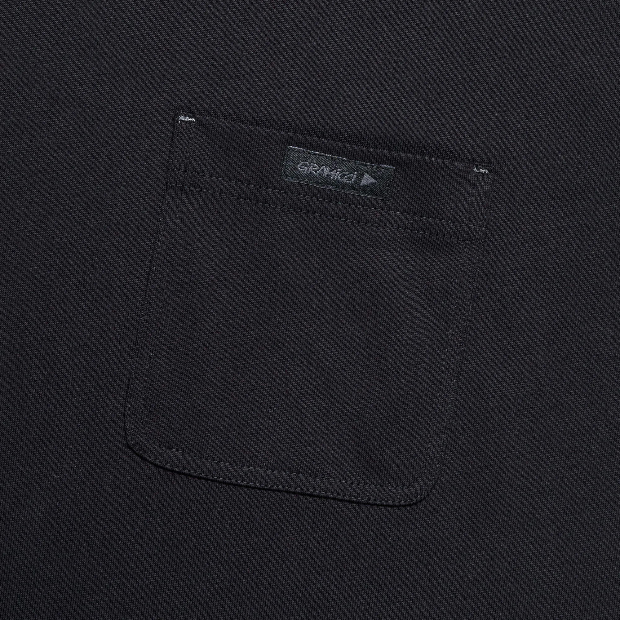 Gramicci Clothing Backprint L/S Tee x and wander - Black