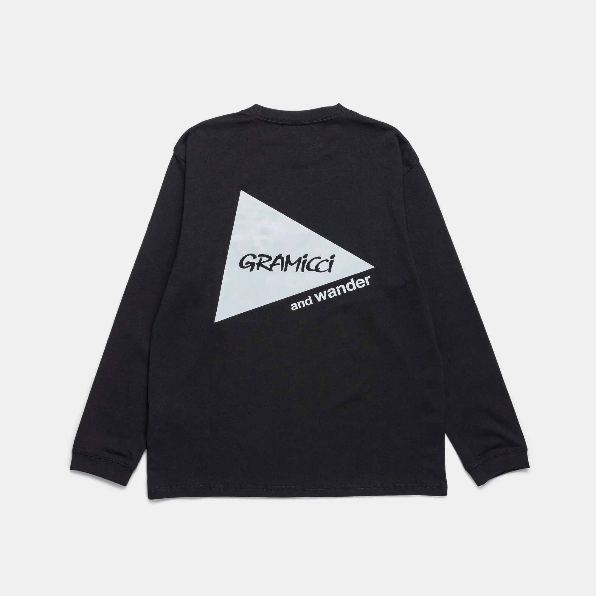 Gramicci Clothing Backprint L/S Tee x and wander - Black