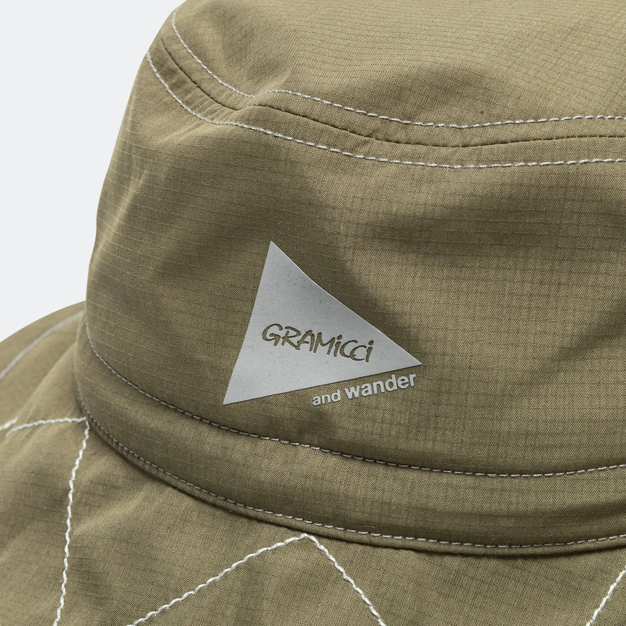 Gramicci Clothing ZigZag Stitch Hat x and wander - Khaki