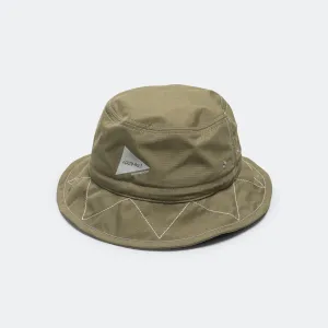 Gramicci Clothing ZigZag Stitch Hat x and wander - Khaki