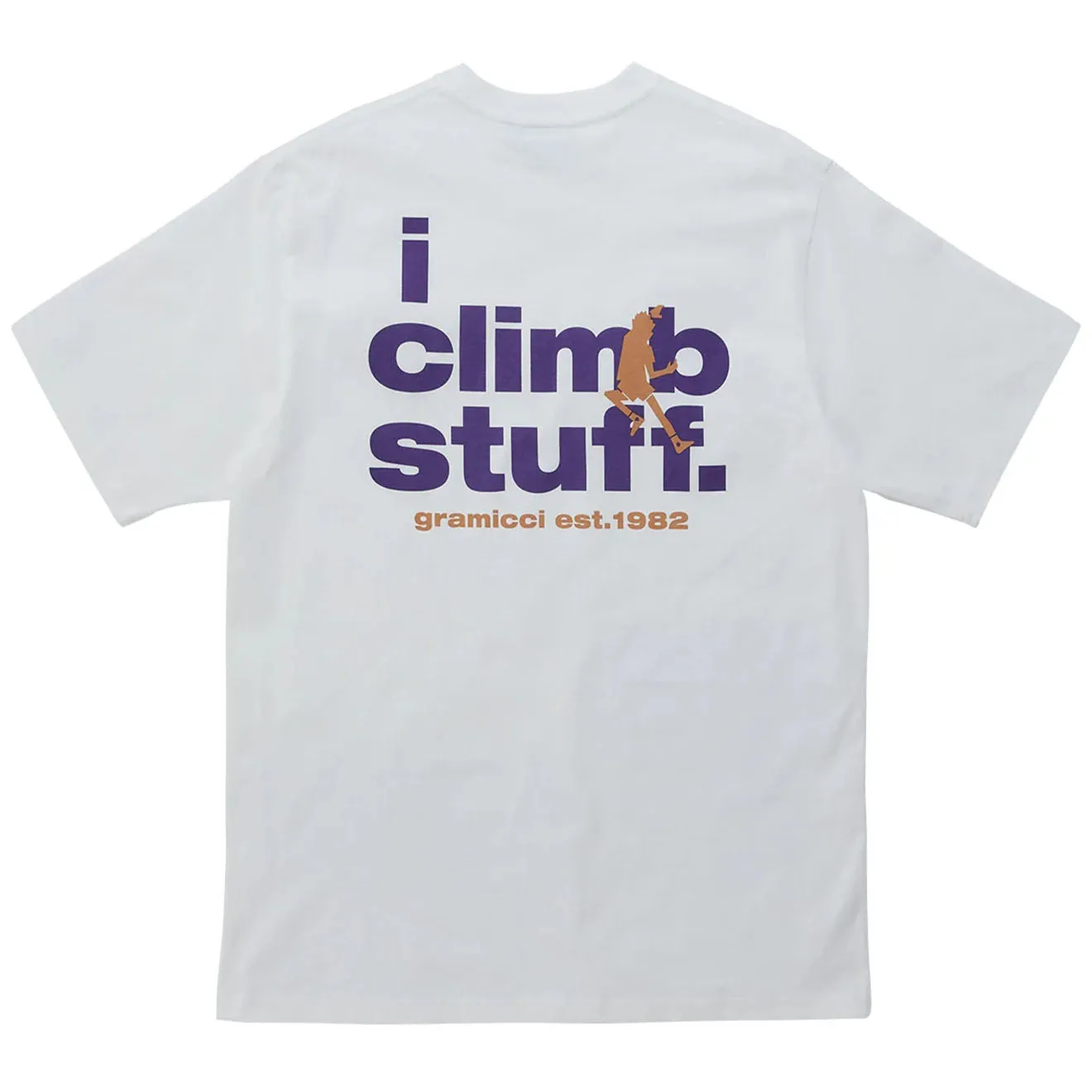 Gramicci I Climb Stuff T-Shirt White Gramicci Clothing