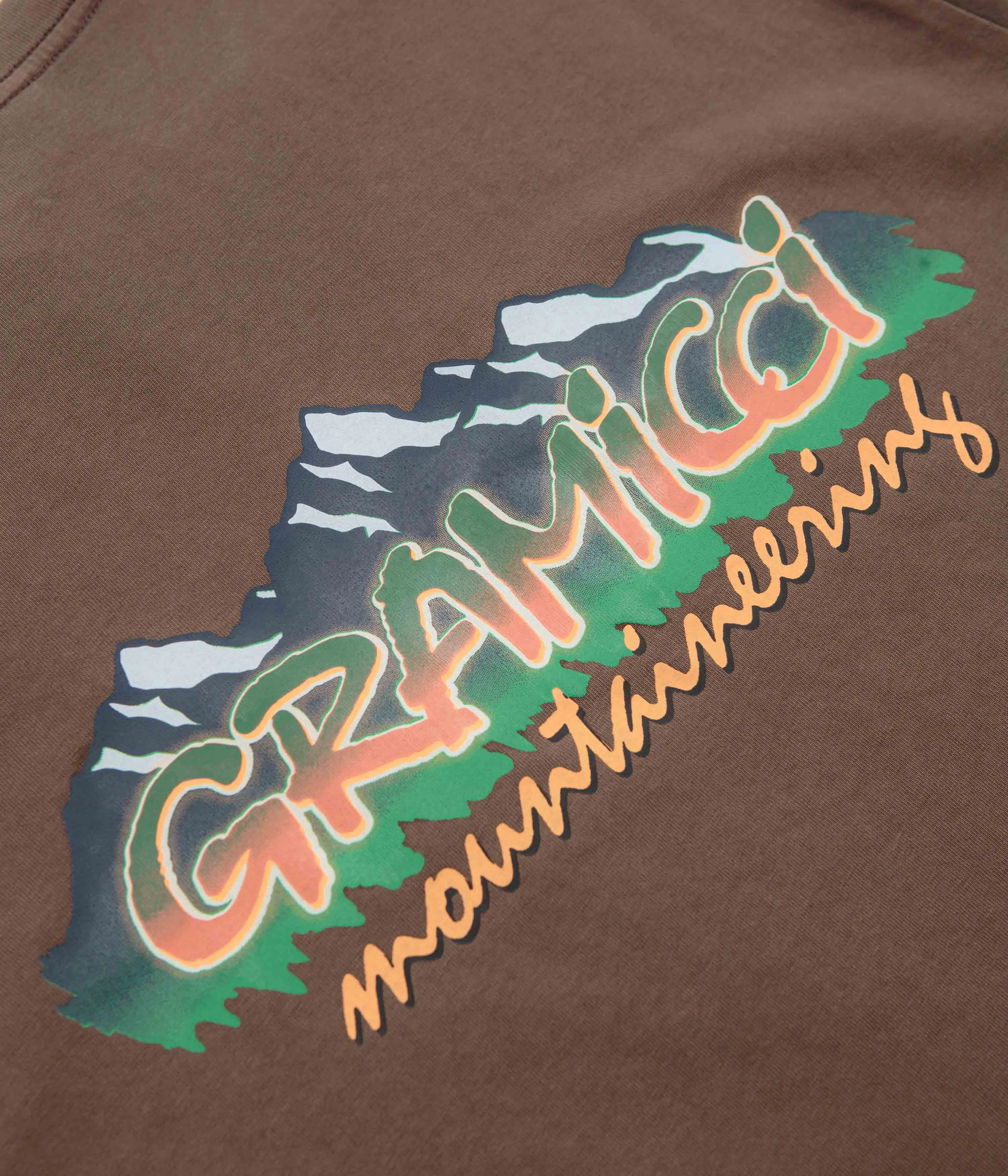 Gramicci Mountaineering T-Shirt - Brown Pigment Gramicci