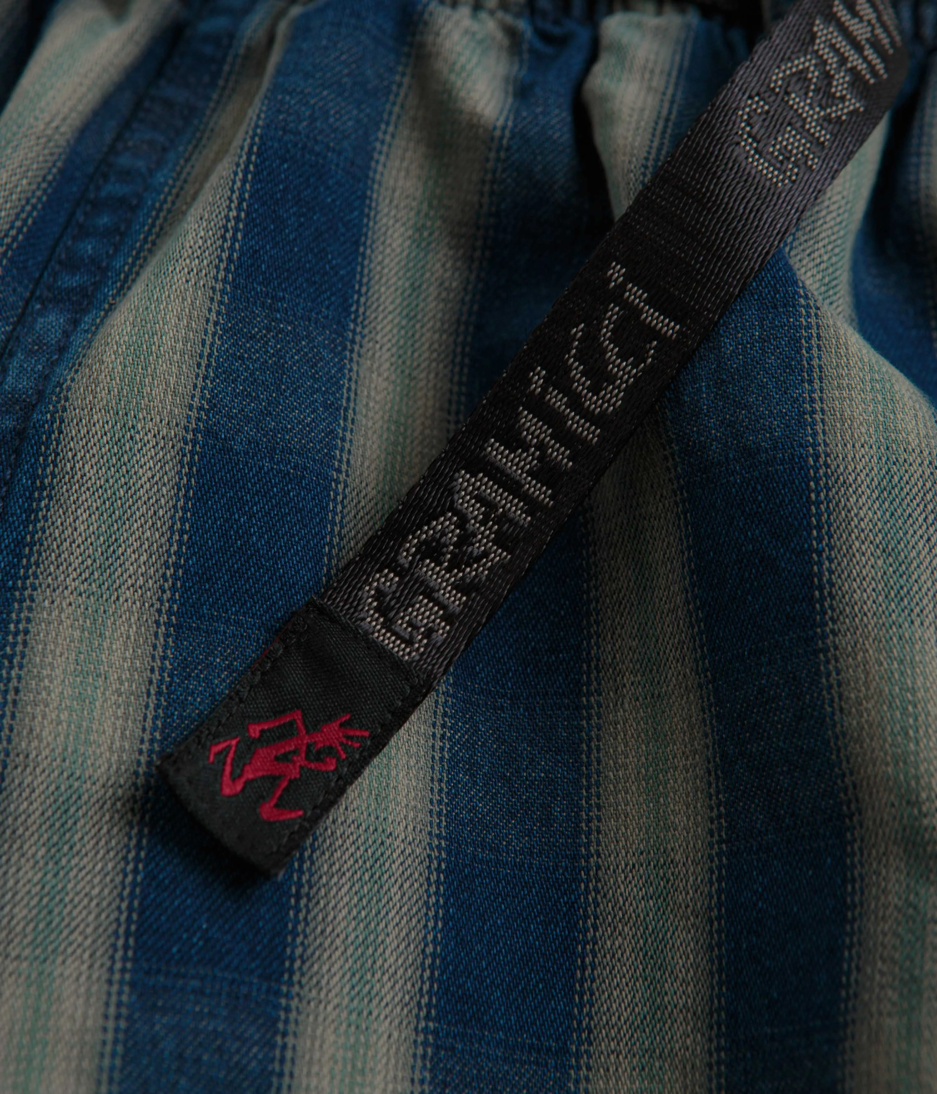 Gramicci OG Yarn Dye Shadow Plaid Jam Shorts - Blue Gramicci