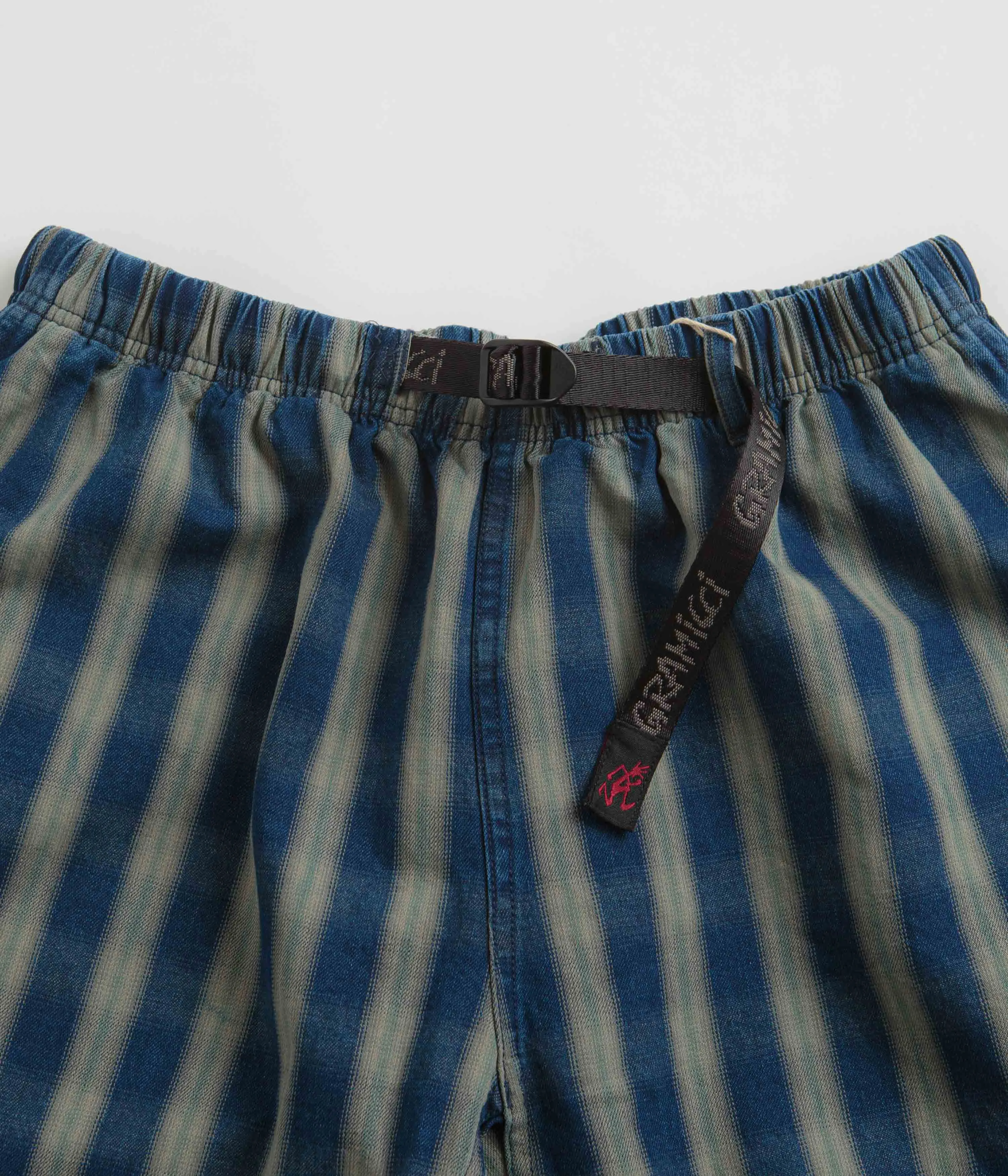 Gramicci OG Yarn Dye Shadow Plaid Jam Shorts - Blue Gramicci