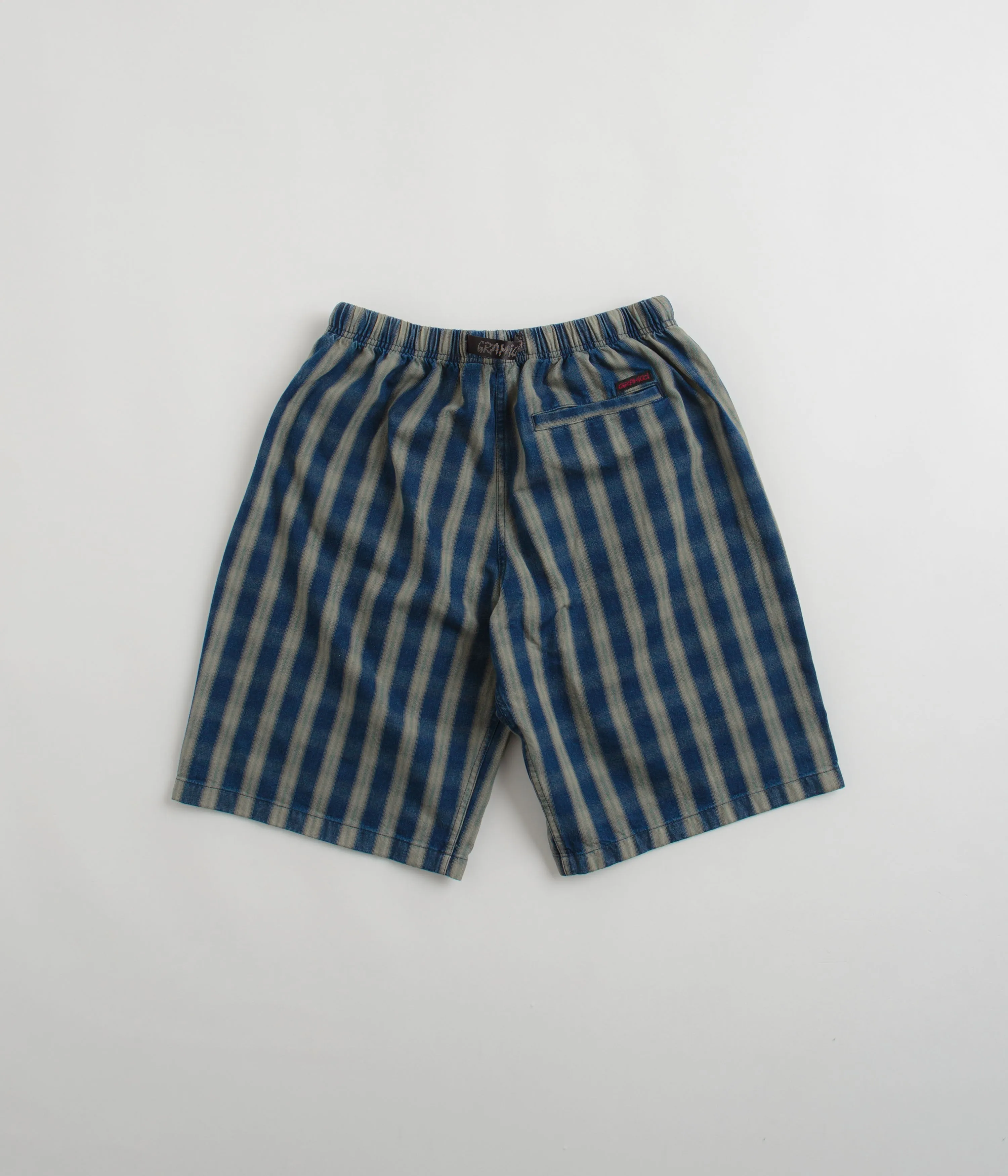 Gramicci OG Yarn Dye Shadow Plaid Jam Shorts - Blue Gramicci