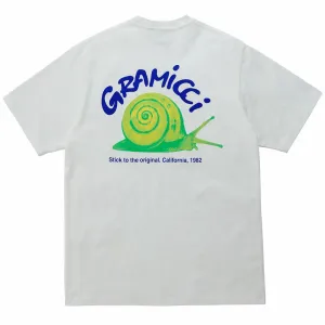 Gramicci Snail Tee White Gramicci Clothing