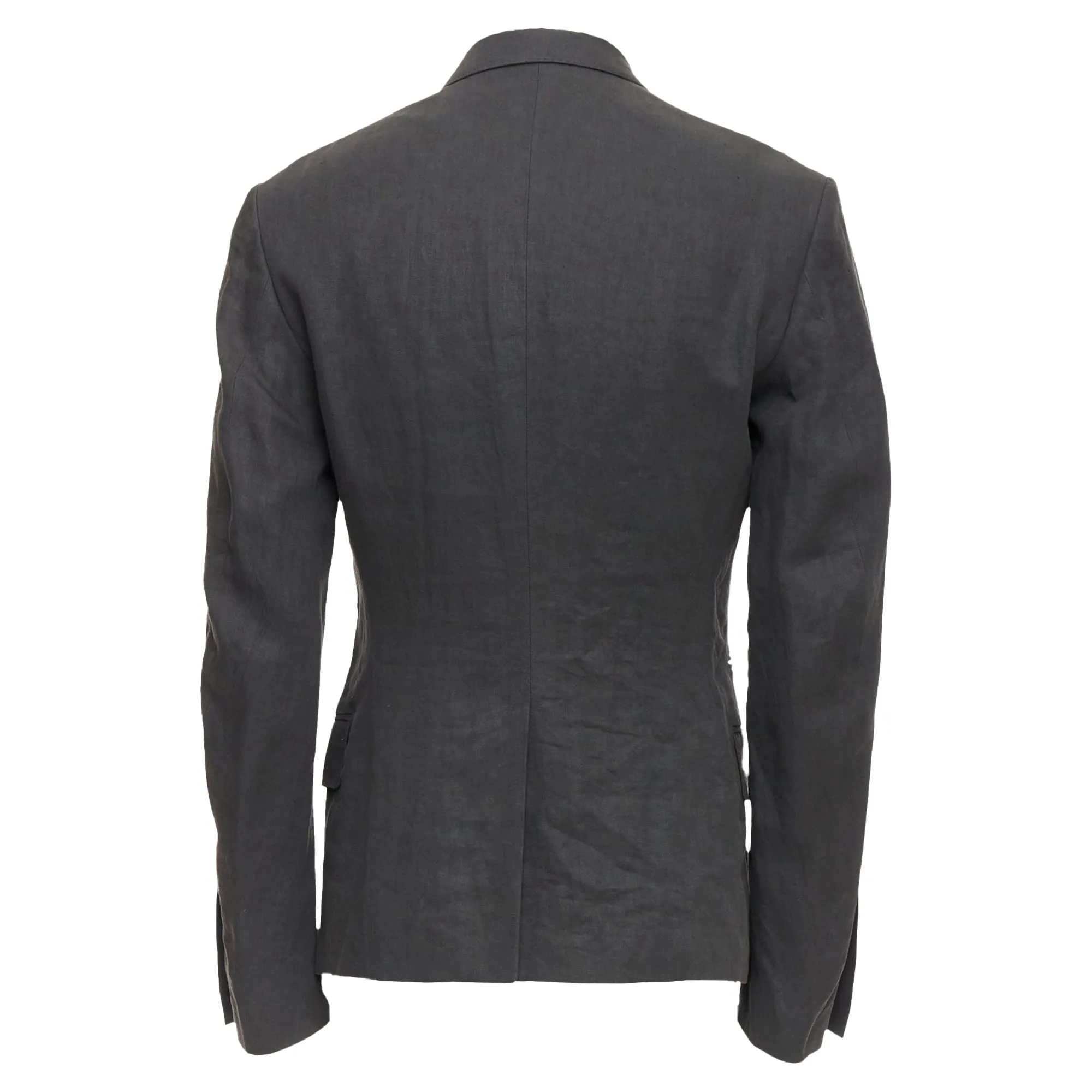 Haider Ackermann Linen Double Breasted Blazer Jacket