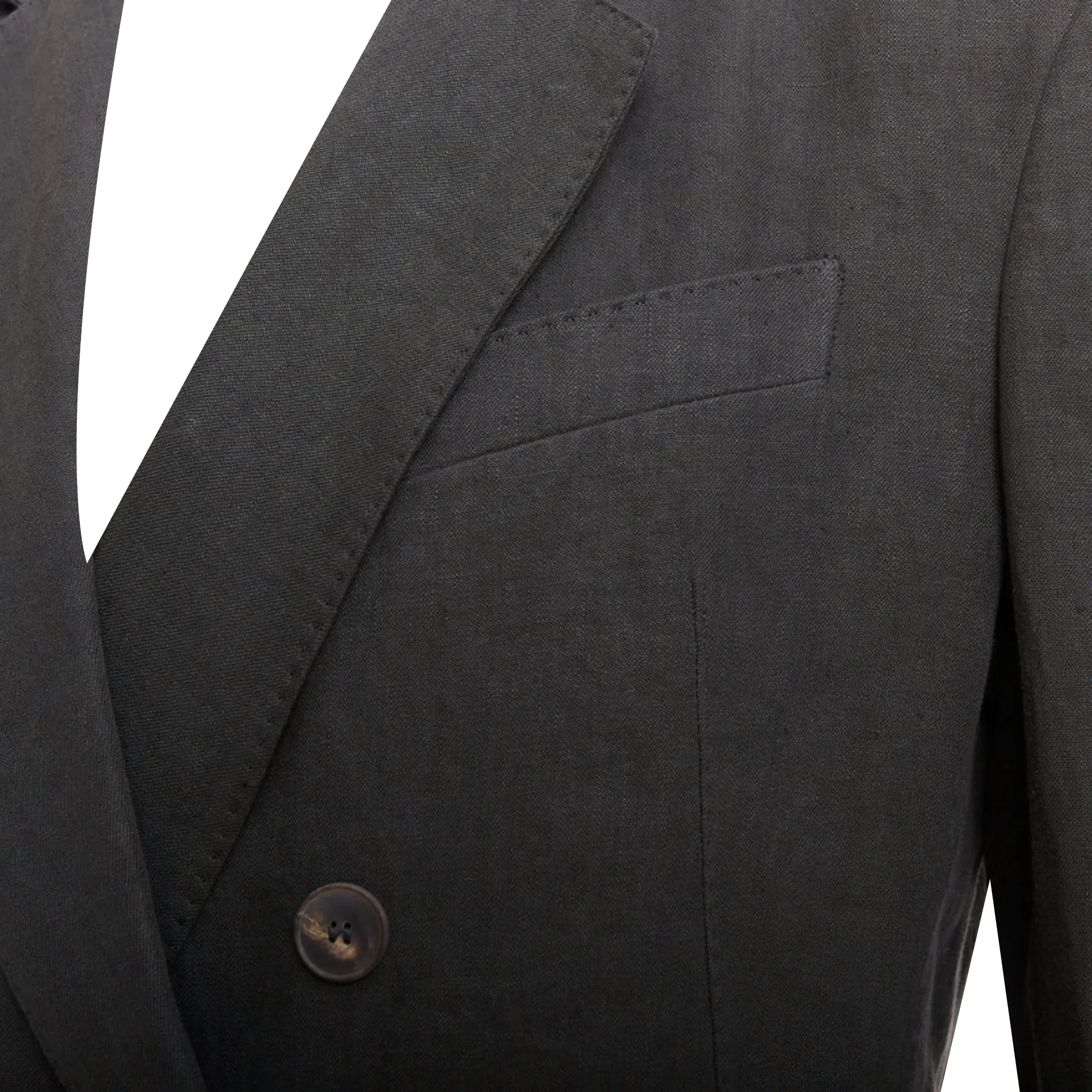 Haider Ackermann Linen Double Breasted Blazer Jacket