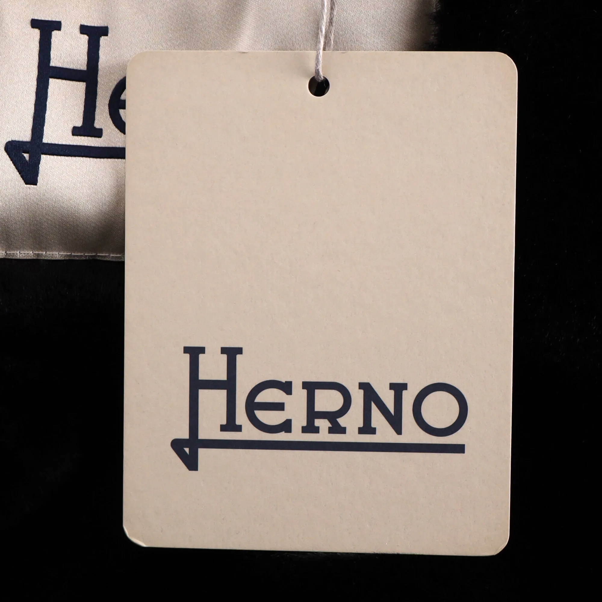 Herno Fur Lining Midi Parka Coat in Beige Polyester