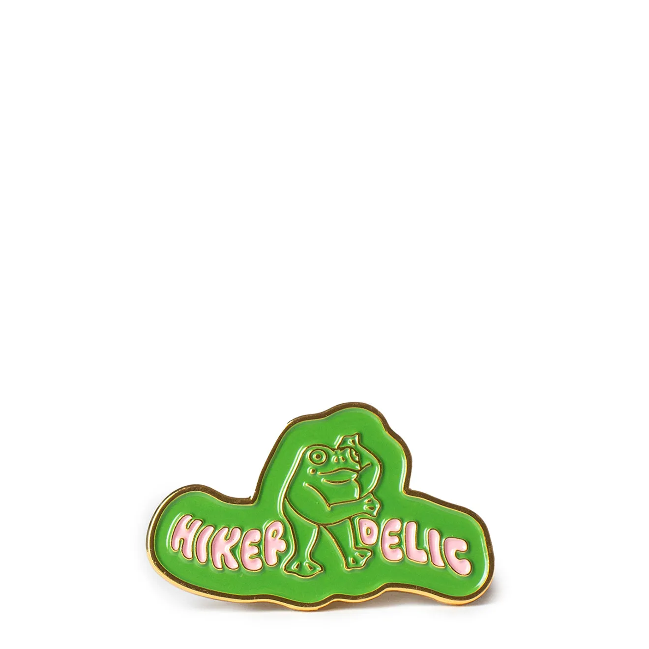 Hikerdelic Kaeru Pin Badge Green Clothing Hikerdelic