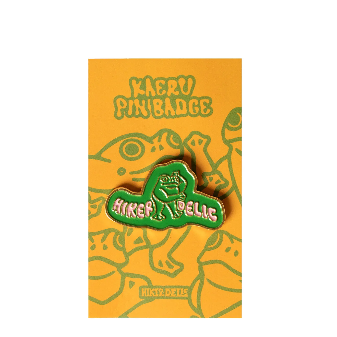 Hikerdelic Kaeru Pin Badge Green Clothing Hikerdelic