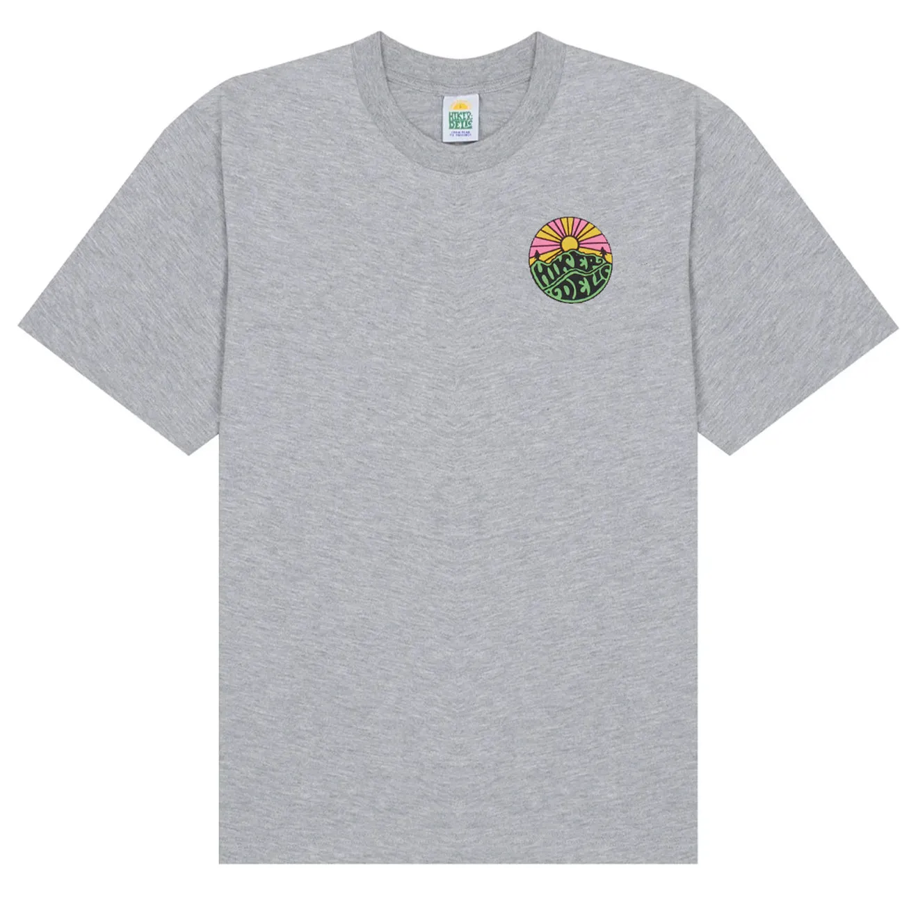Hikerdelic Original Logo SS T-Shirt - Grey Marl Clothing Hikerdelic
