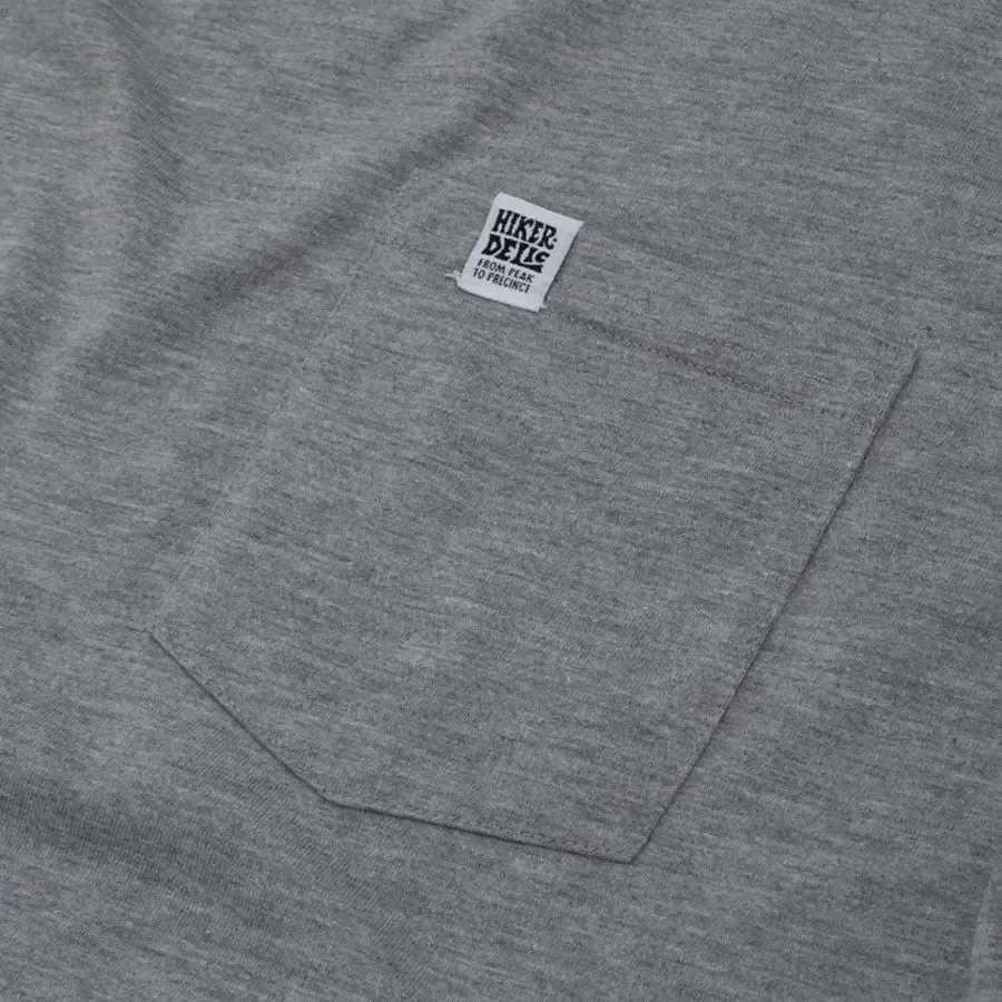 Hikerdelic Pocket T-Shirt Grey Marl