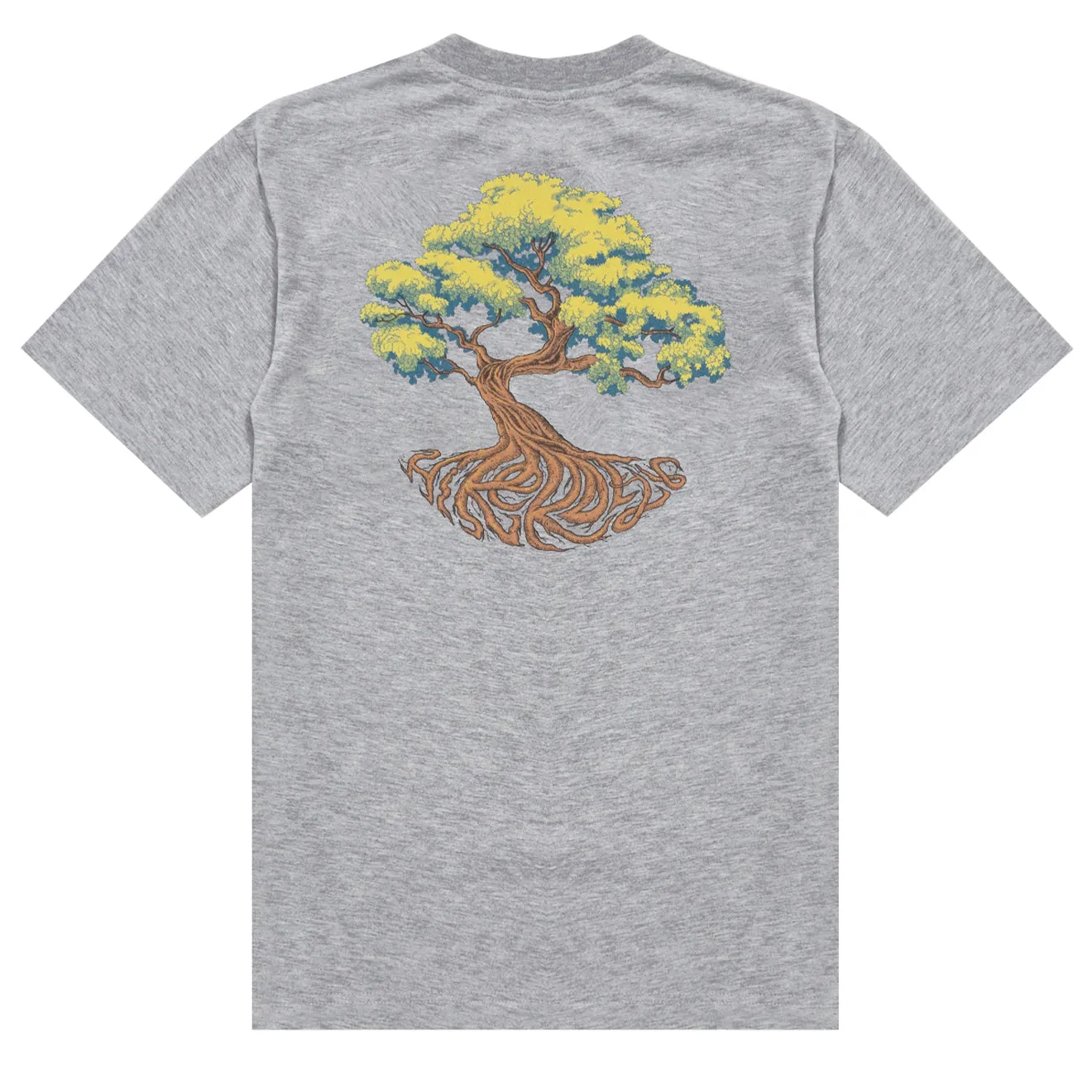 Hikerdelic Trunk SS T-Shirt - Grey Marl Clothing Hikerdelic