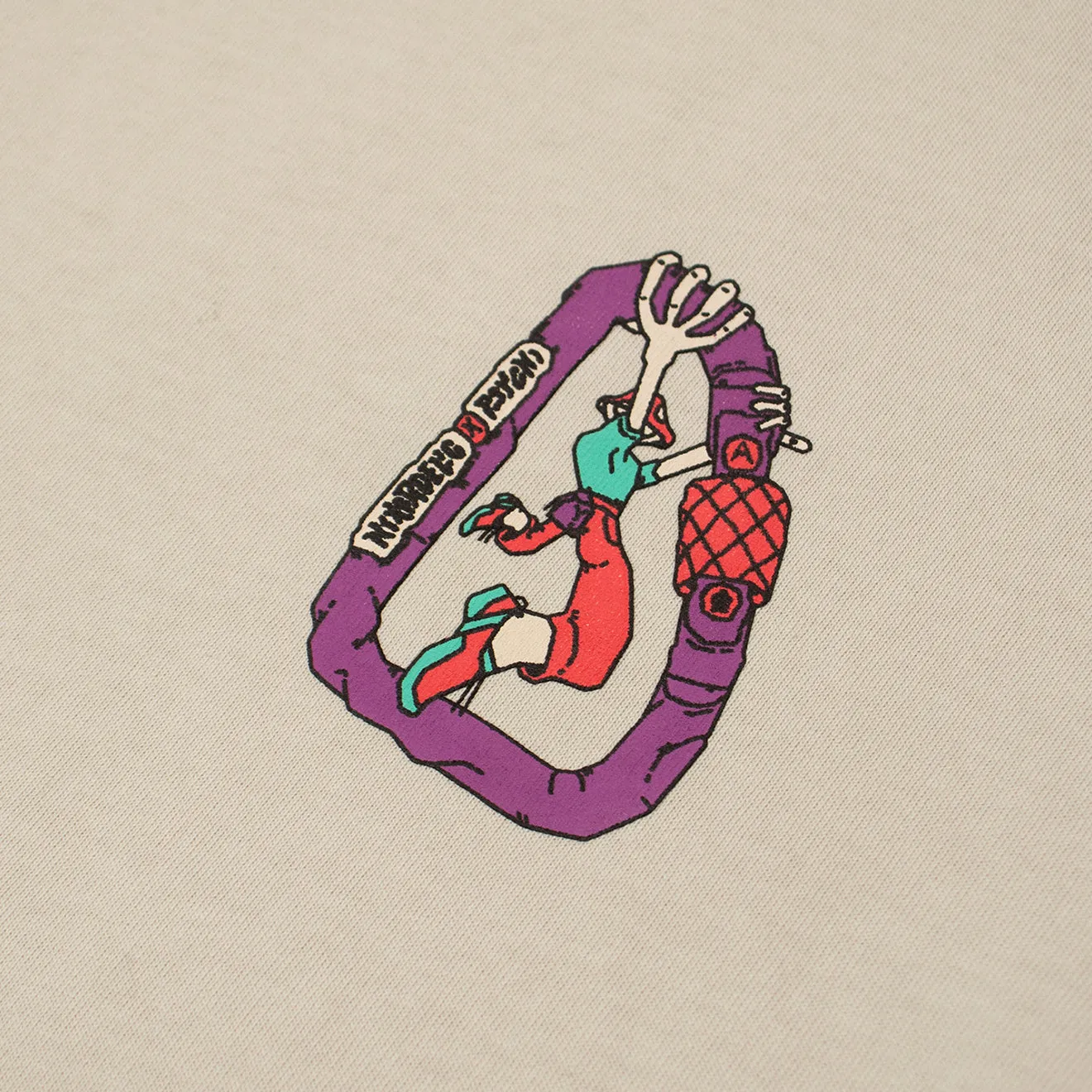 Hikerdelic x Psychi Hang on SS T-Shirt Off White