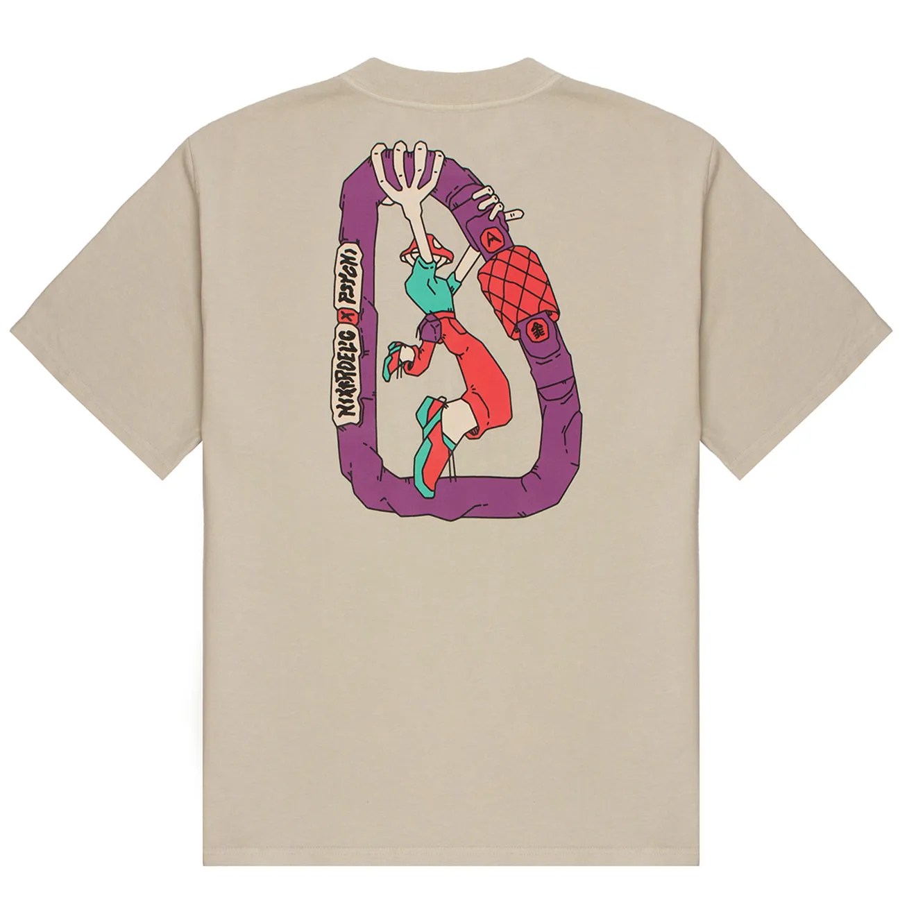 Hikerdelic x Psychi Hang on SS T-Shirt Off White