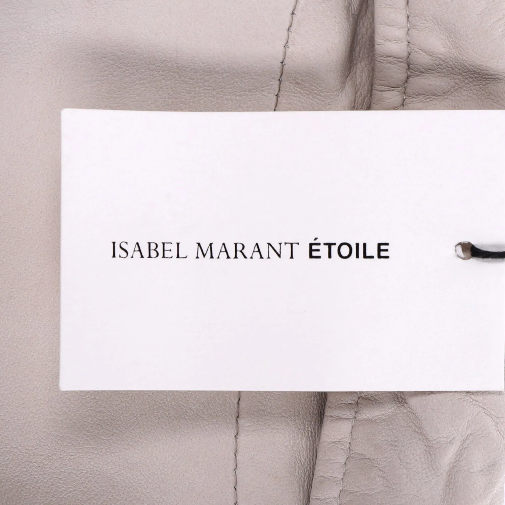 Isabel Marant Etoile Biker Jacket in White Lambskin Leather
