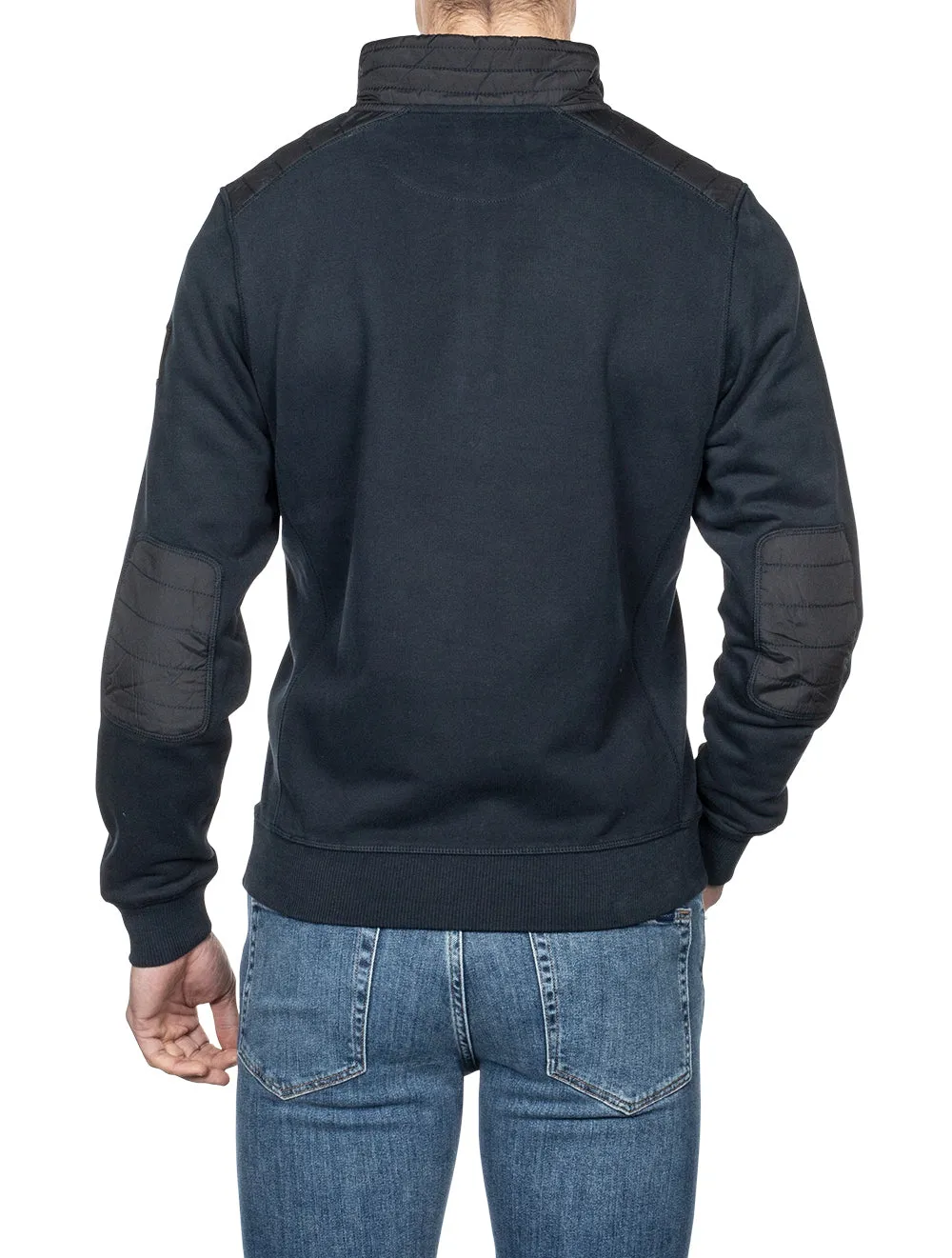 Jaxon Quarter Zip Sweater Navy