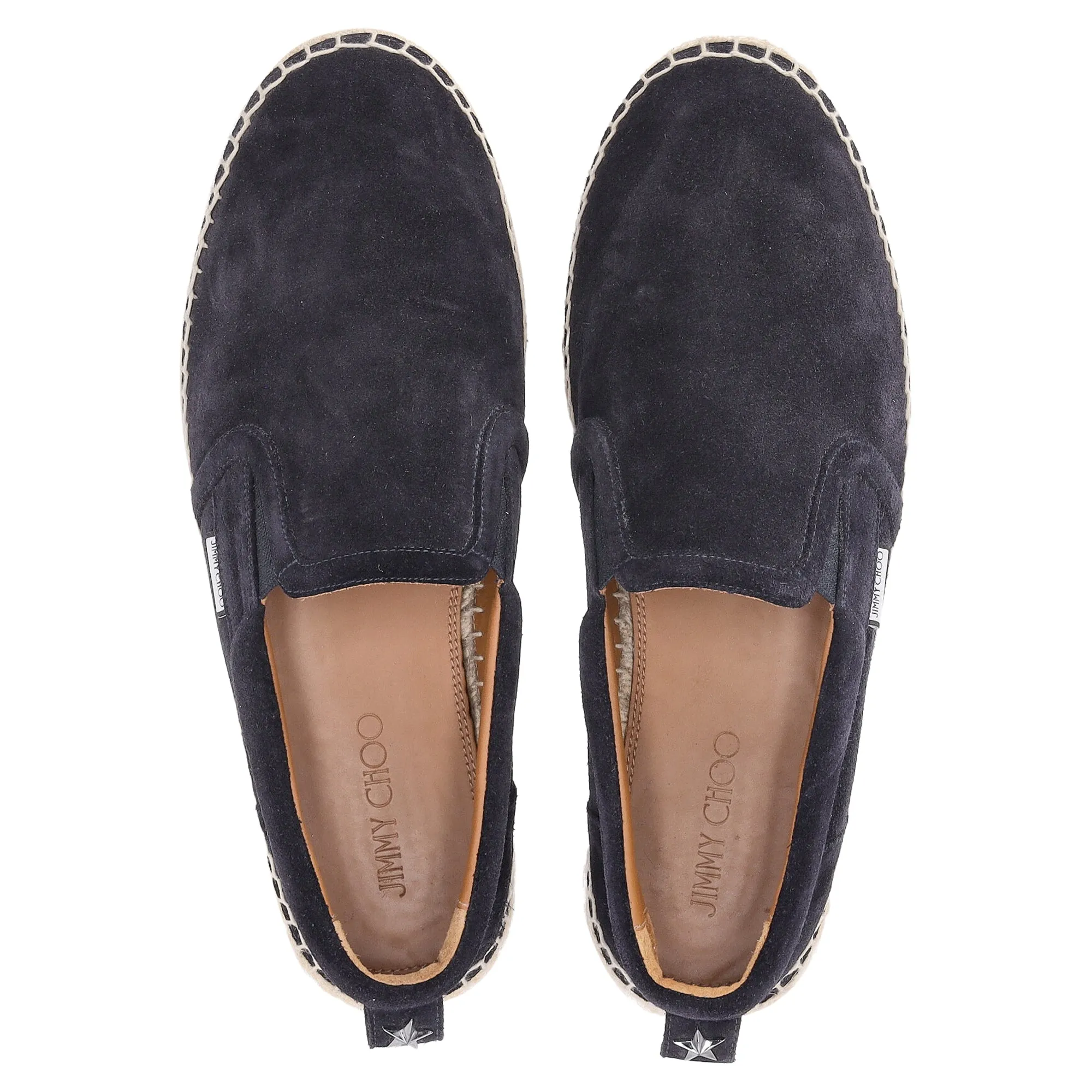 Jimmy Choo Vlad Espadrilles in Navy Blue Suede