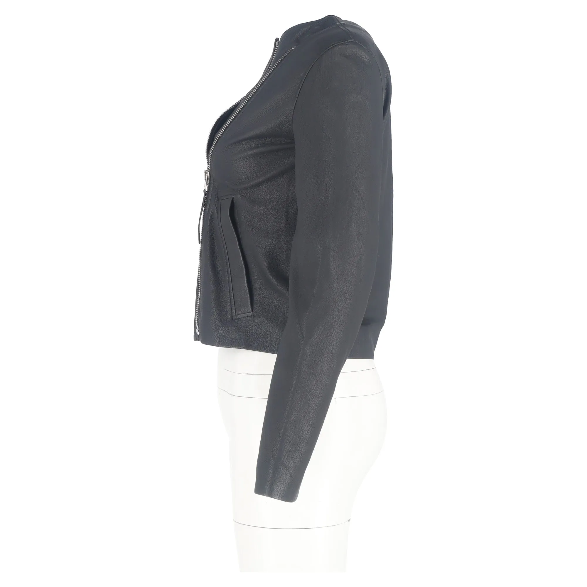 Joseph Biker Jacket in Black Leather