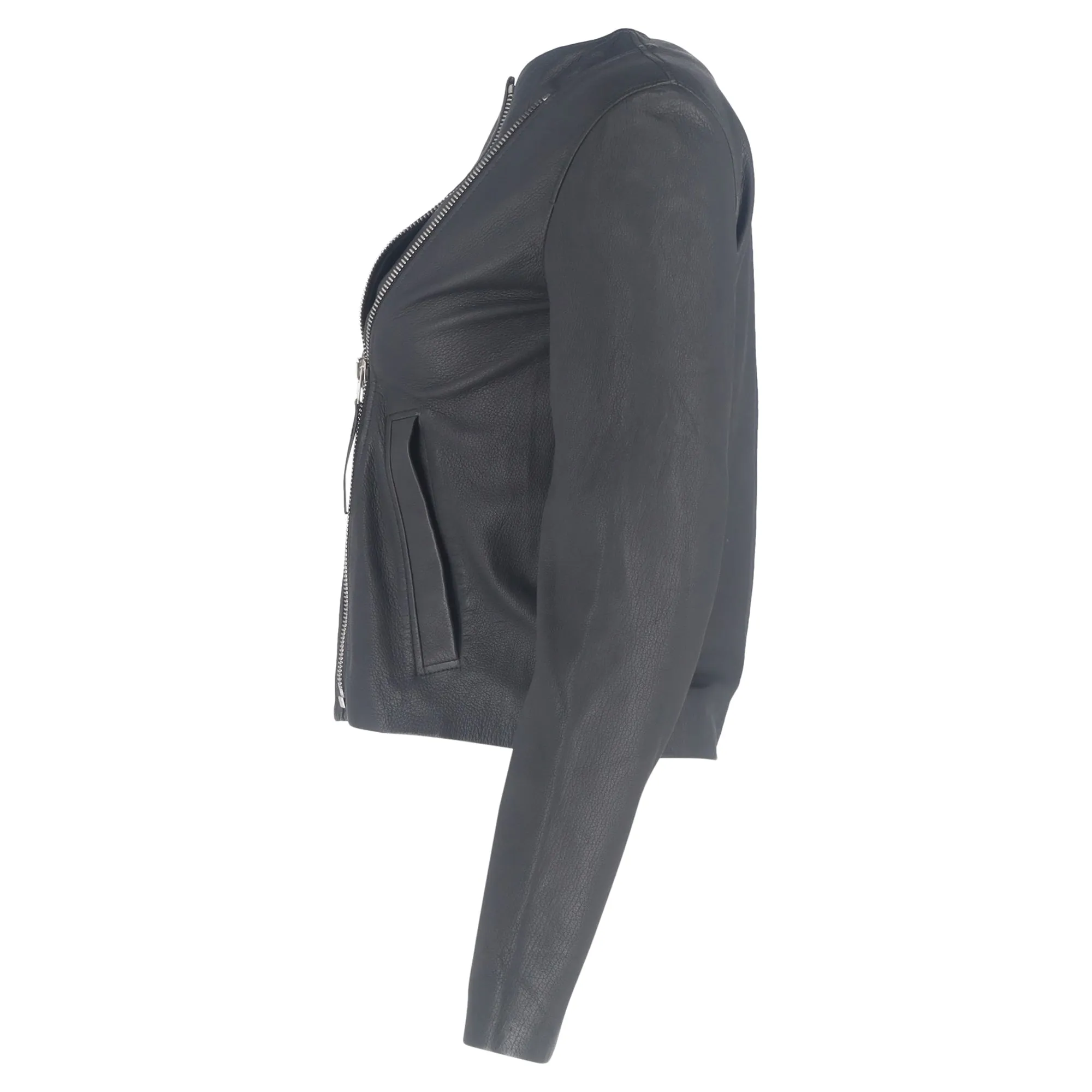 Joseph Biker Jacket in Black Leather