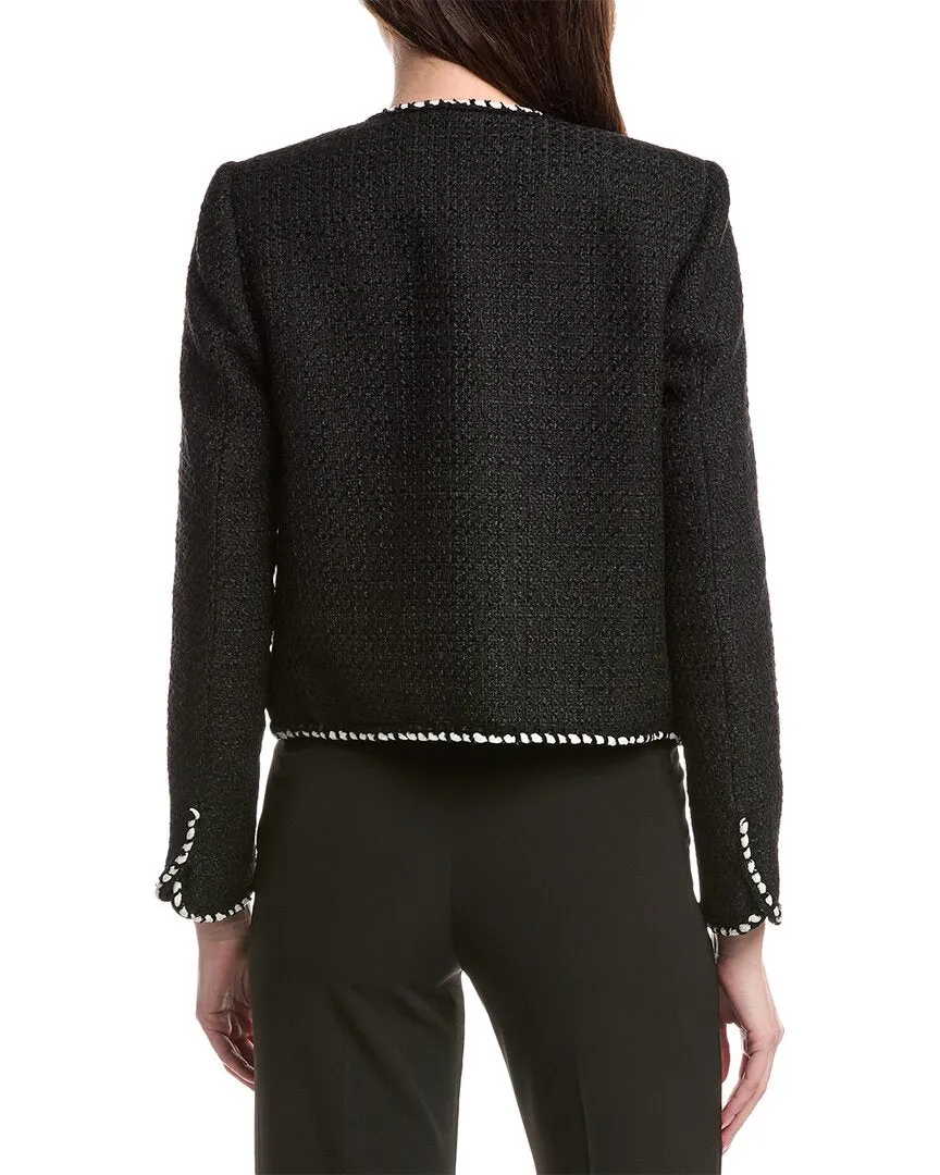 Joseph Ribkoff Cropped Wool-Blend Jacket