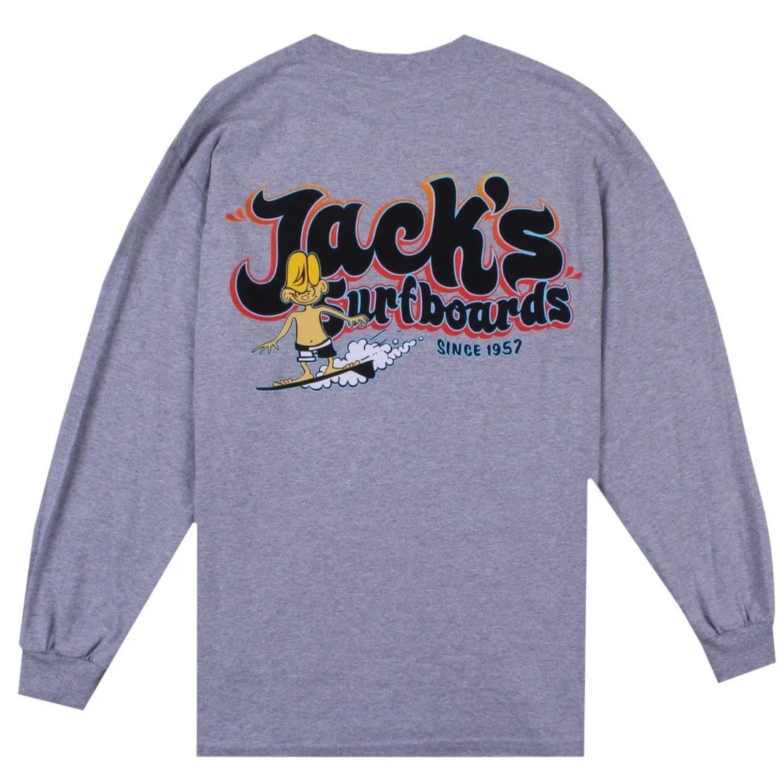 Keep on Surfin Classic L/S Tee - Athletic Heather