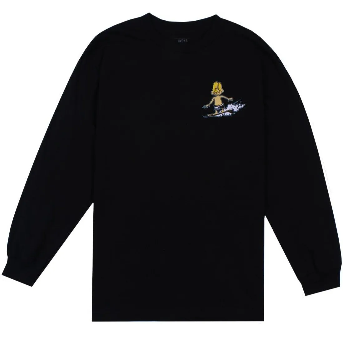 Keep on Surfin Classic L/S Tee - Black
