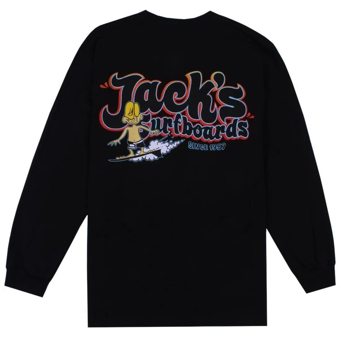 Keep on Surfin Classic L/S Tee - Black
