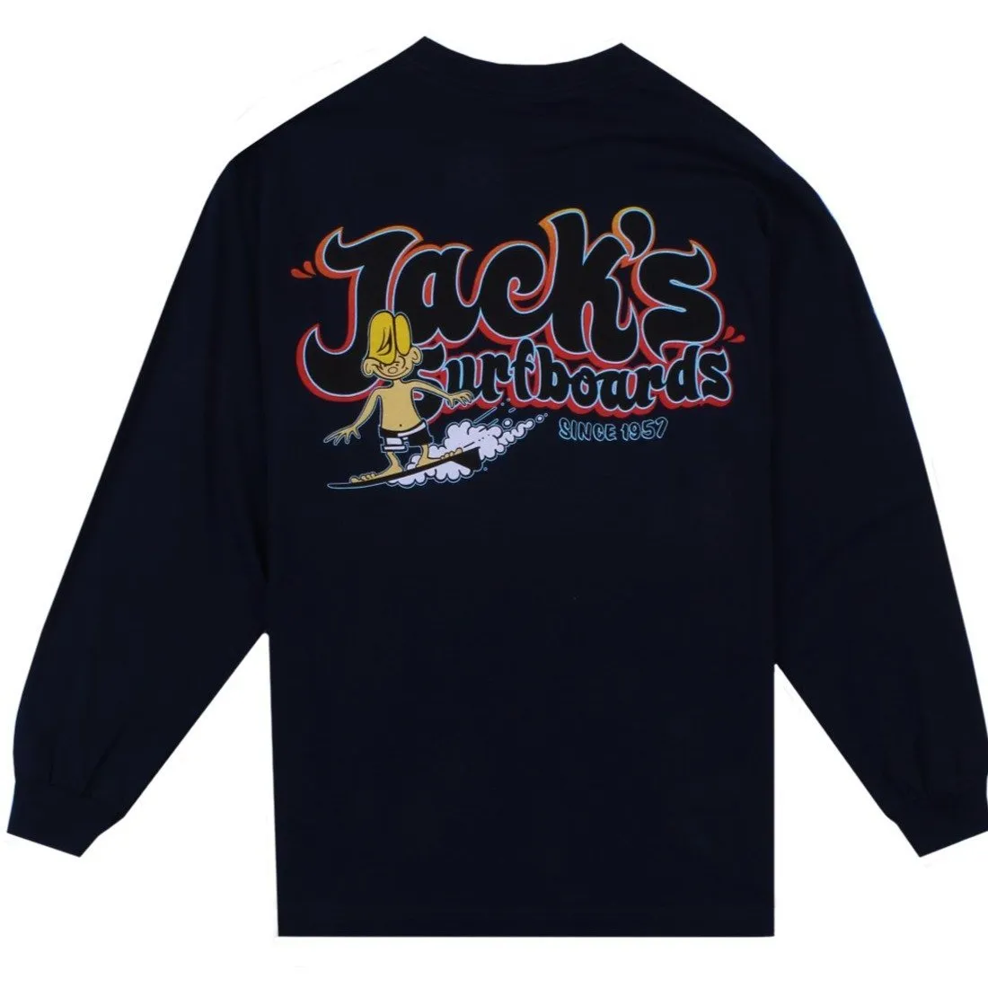 Keep on Surfin Classic L/S Tee - Navy