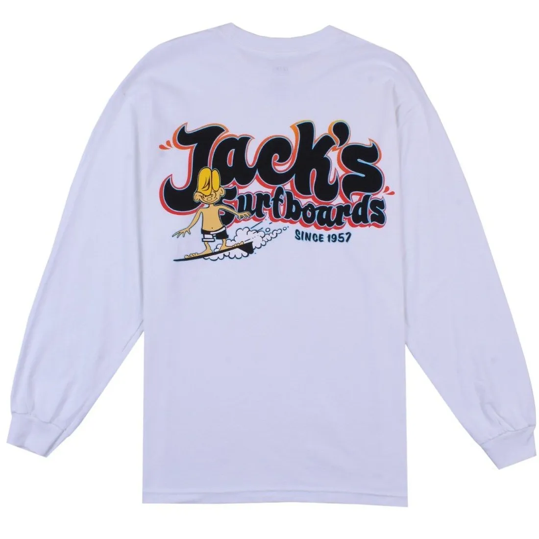Keep on Surfin Classic L/S Tee - White