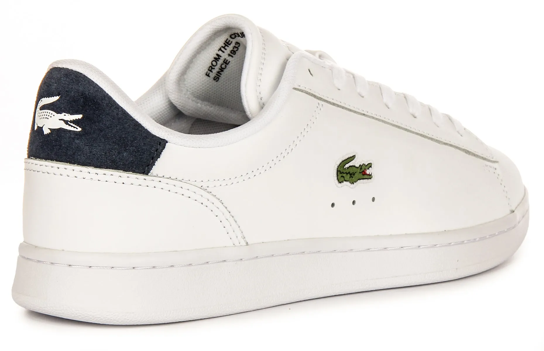 Lacoste Carnaby Set In White Navy For Men Shoes Lacoste